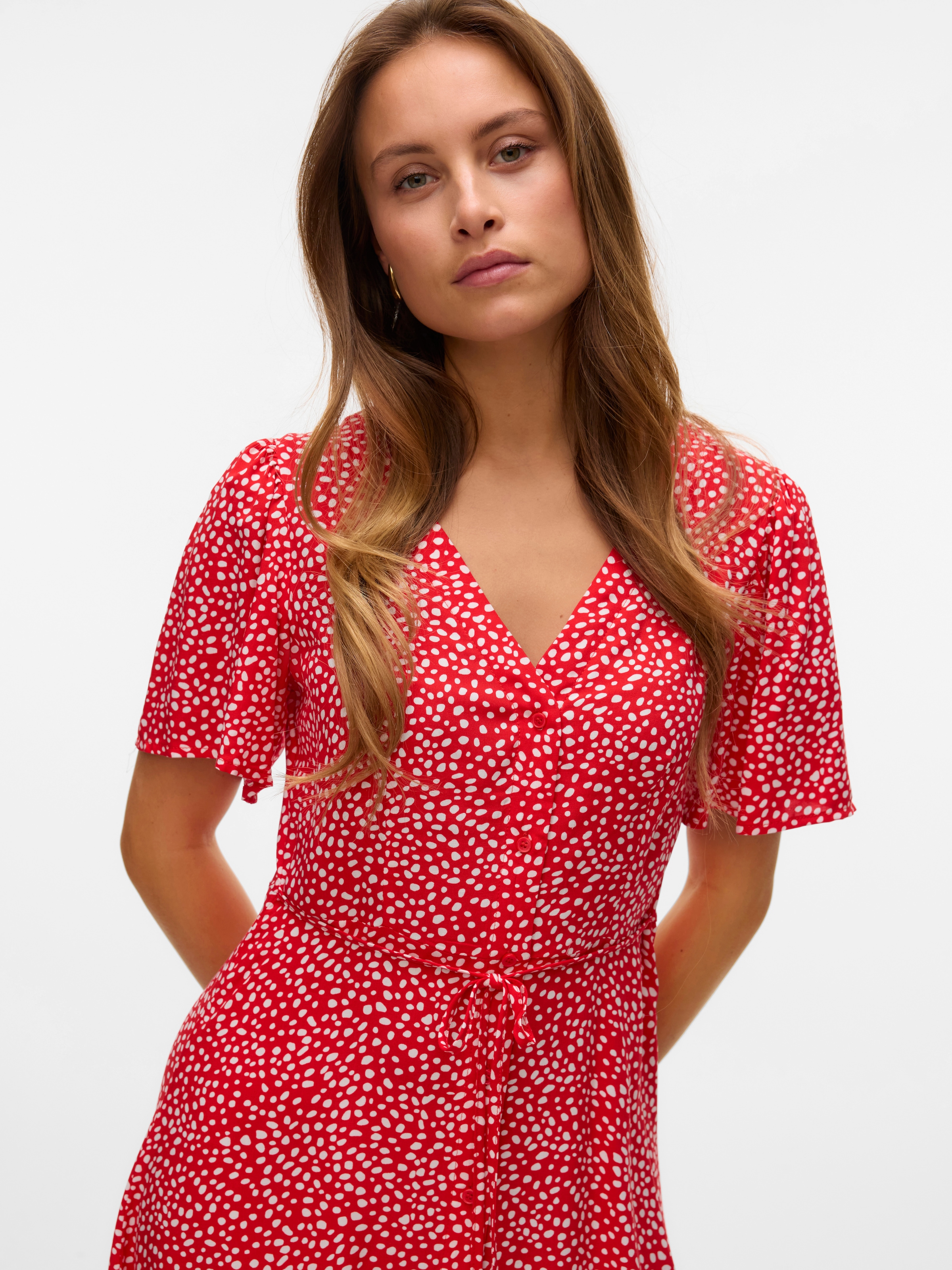 Vero Moda Minikleid »VMALBA SS SHORT DRESS WVN NOOS«