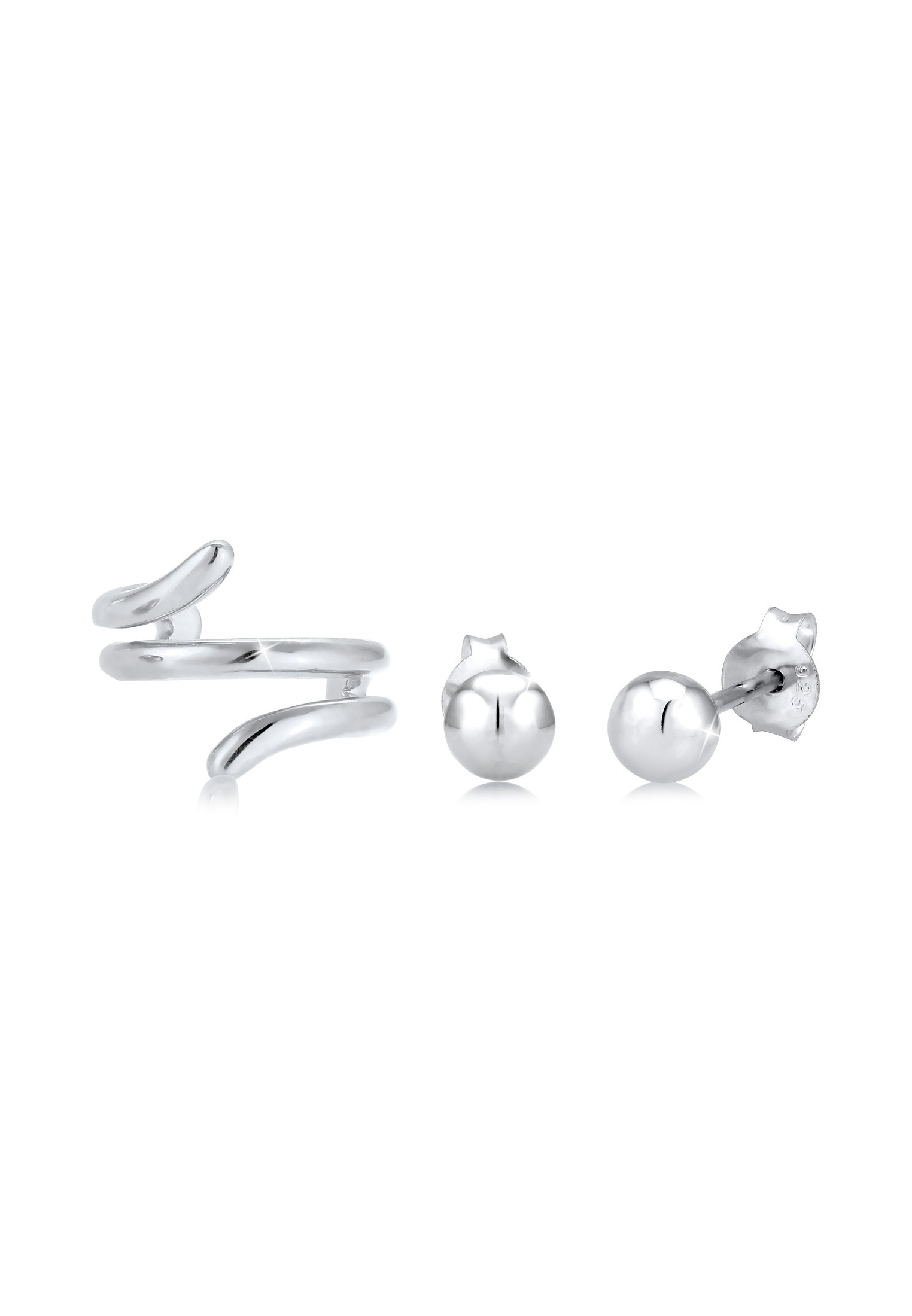 Elli Ohrstecker-Set »Ohrringe Ohrstecker Earcuff 2er Set 925 Sterling Silber«
