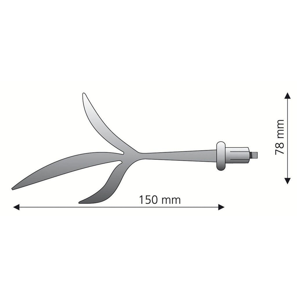 Liedeco Gardinenstangen-Endstück »Endstück, Endknopf Zweig "Esperanca" für 16 mm Stangen«, (2 St.)