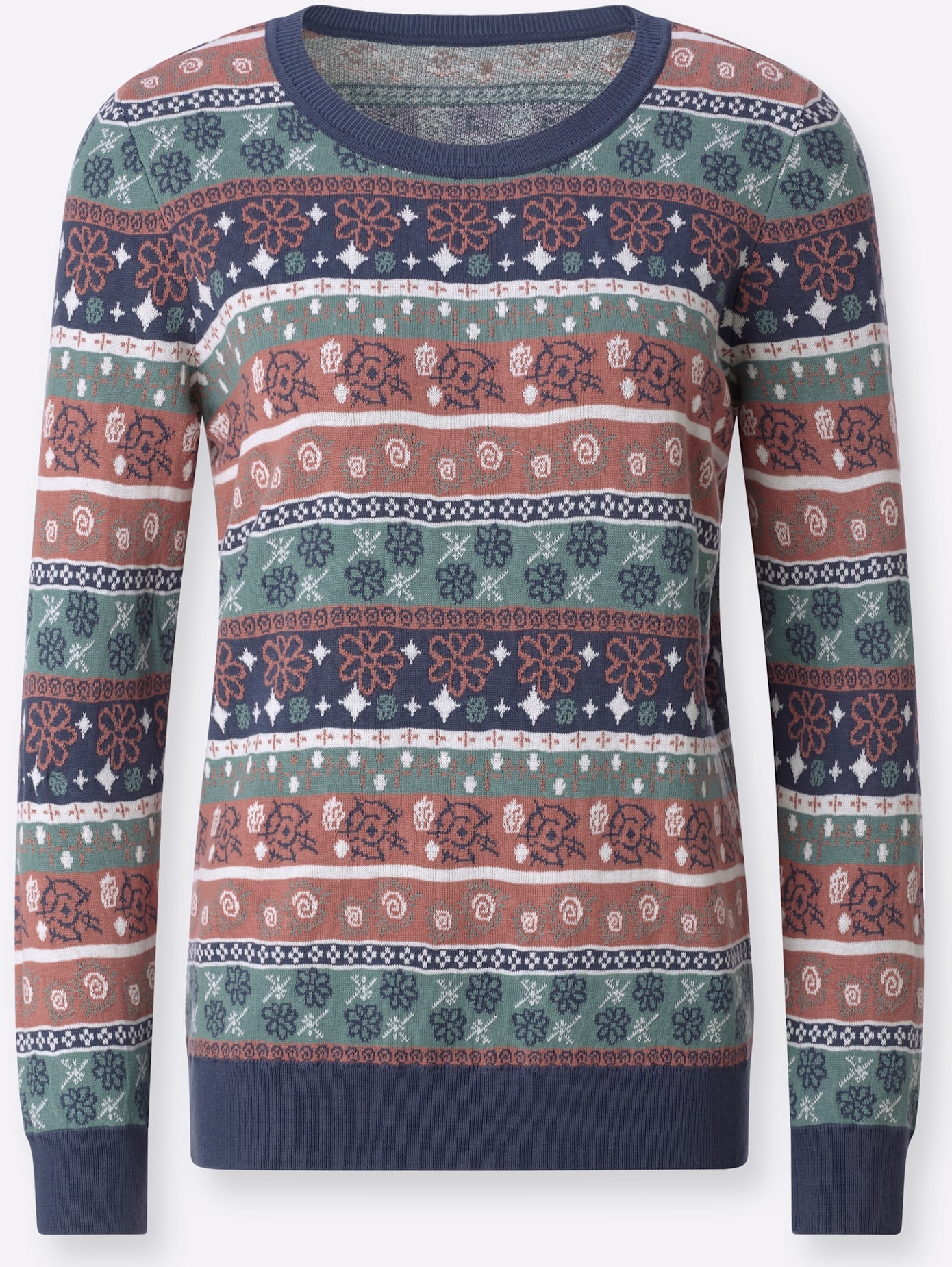 Inspirationen Strickpullover »Jacquard-Pullover«