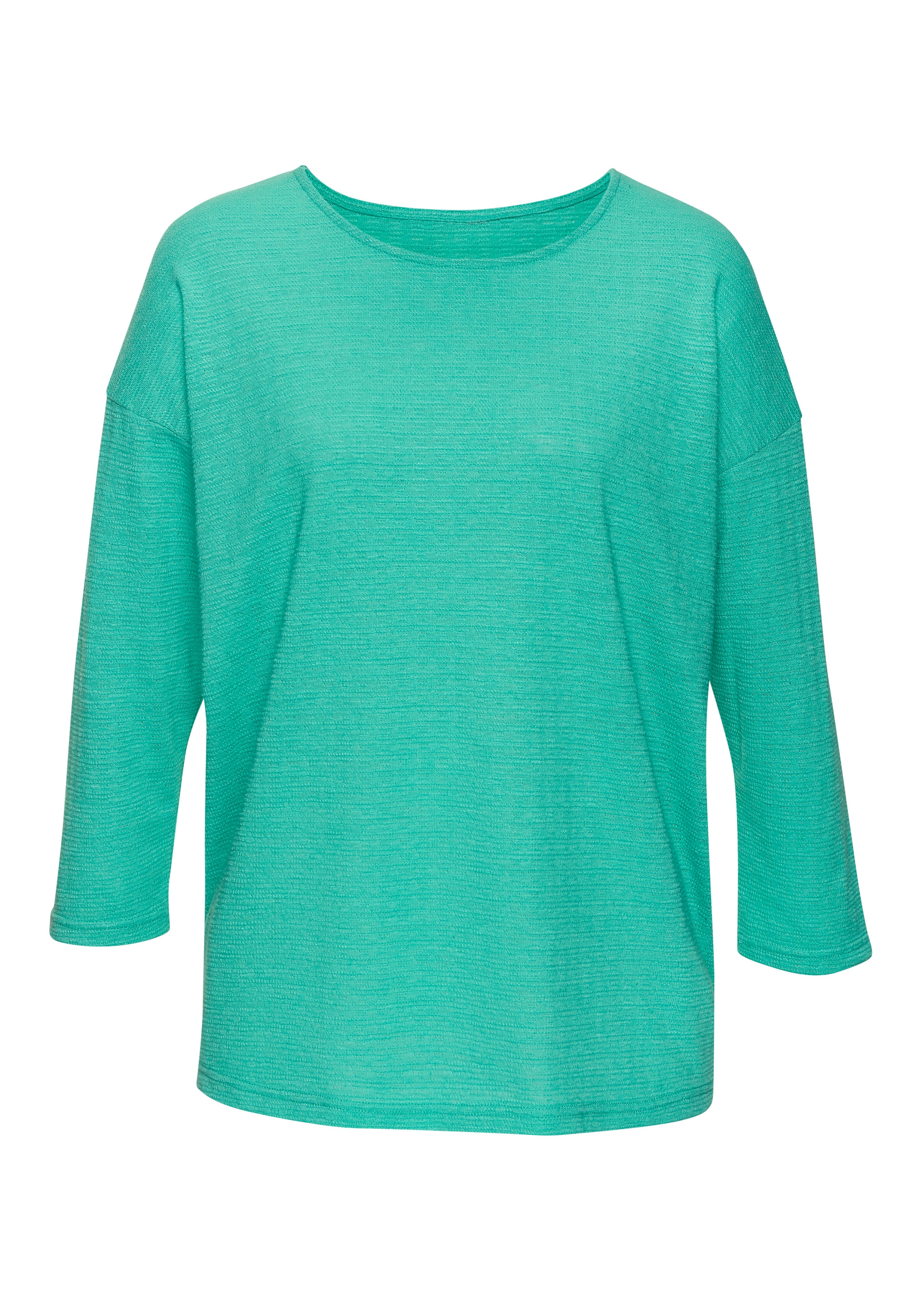 Vivance Langarmshirt »mit modischer Struktur«, (2er-Pack), aus bügelfreier Qualität mit Baumwolle