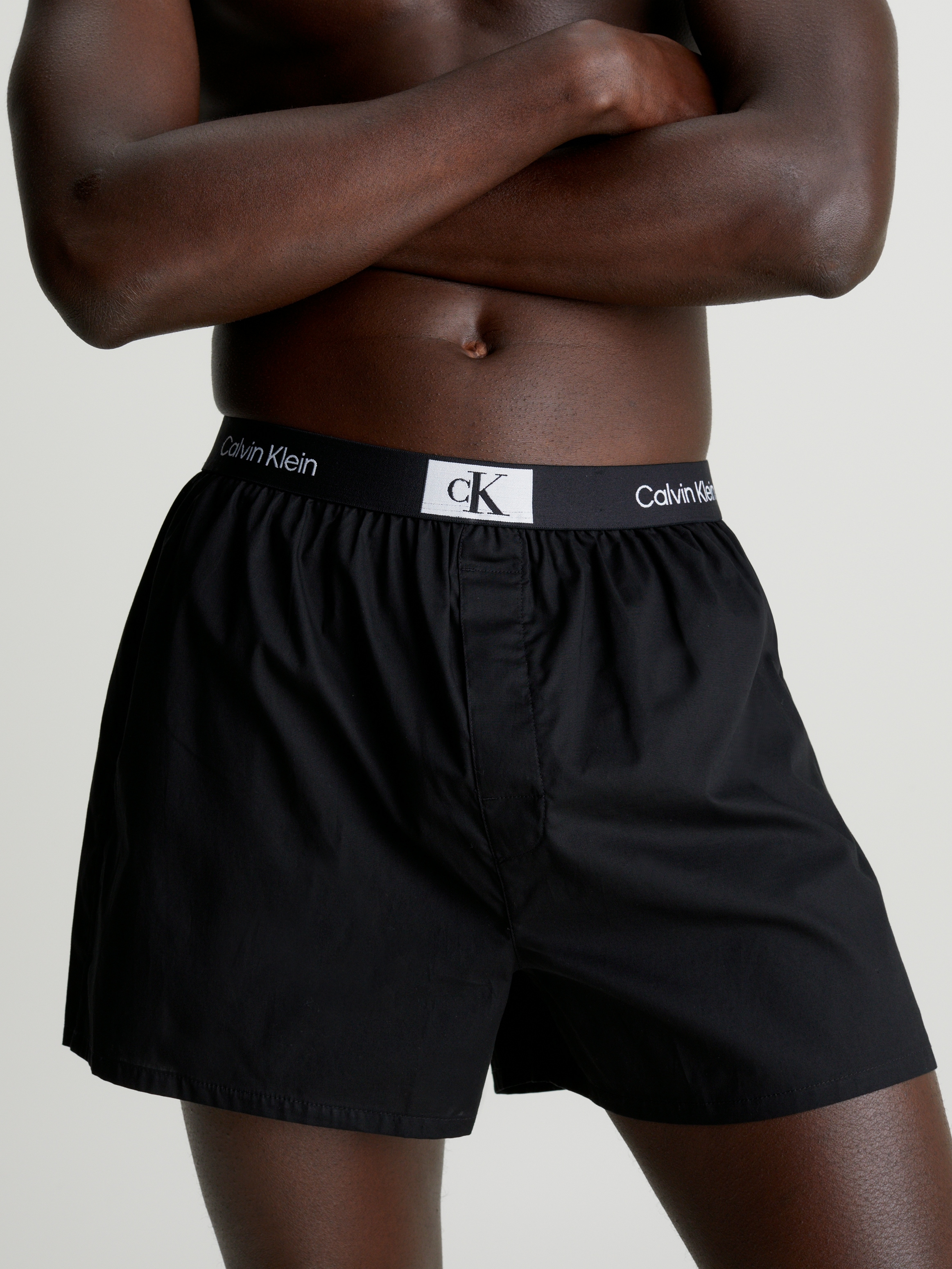 Calvin Klein Underwear Webboxer »BOXER SLIM 3PK«, (Packung, 3 St., 3er-Pack), mit Logoschriftzug