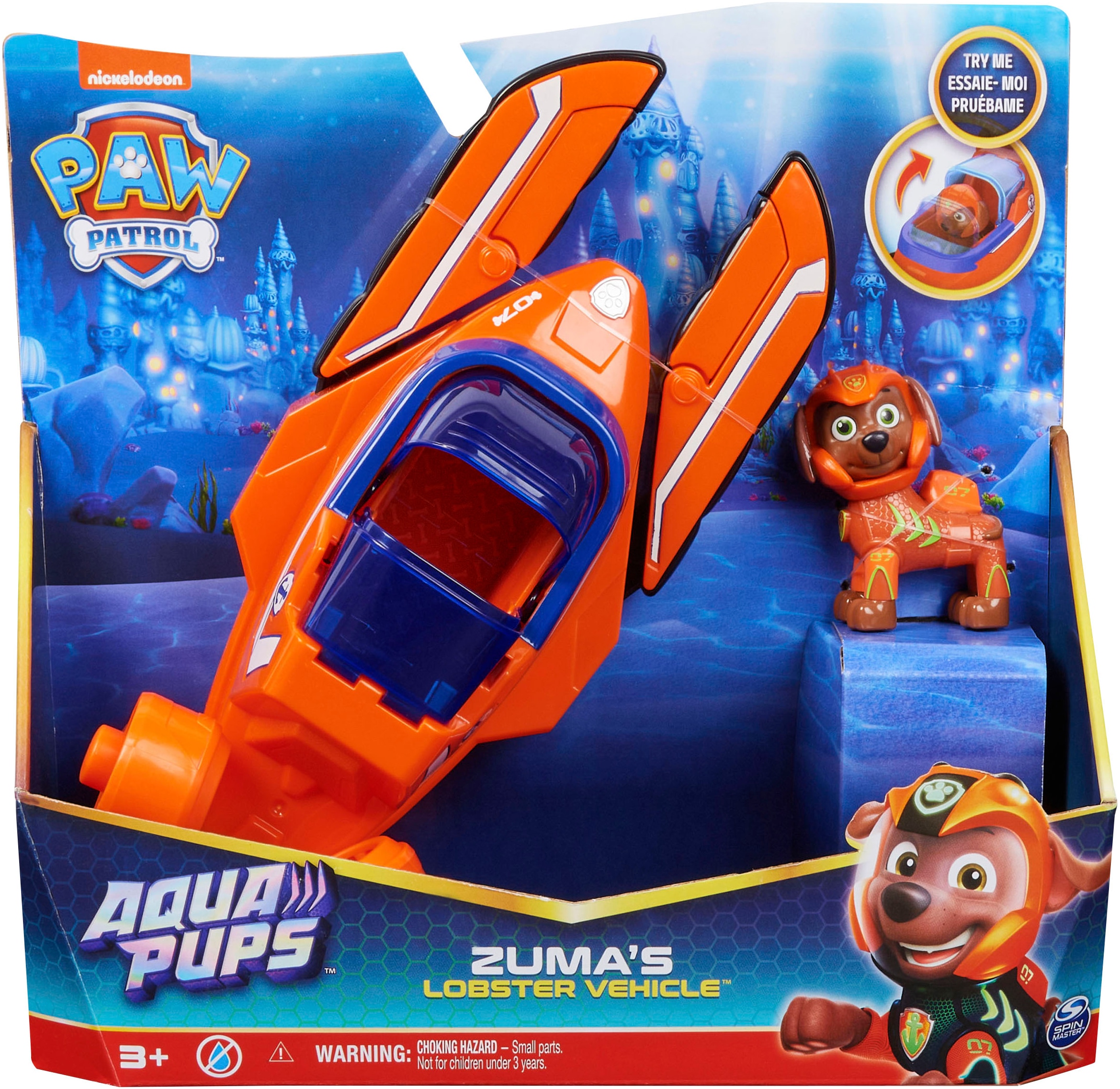 Spin Master Spielzeug-Auto »Paw Patrol - Aqua Pups - Basic Themed Vehicles Solid Zuma«, mit Funktionen