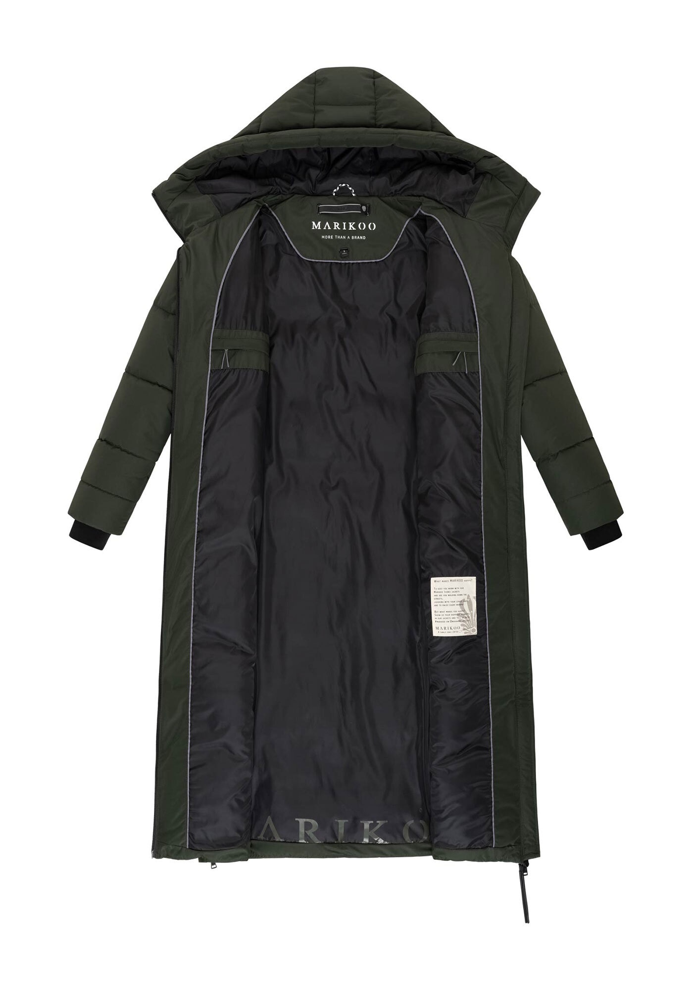Marikoo Winterjacke »Marikoo Firella Damen Winter Steppmantel Winterjacke Parka N065«