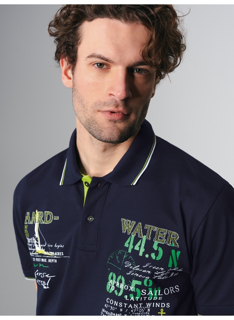 Trigema Poloshirt »TRIGEMA Poloshirt mit maritimem Printmotiv«, (1 tlg.)