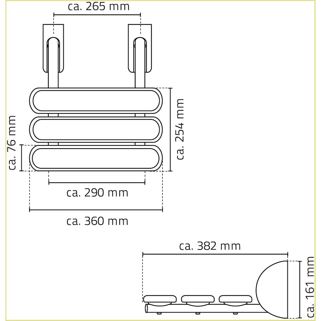 Ridder Duschklappsitz »Pro«, belastbar bis 130 kg