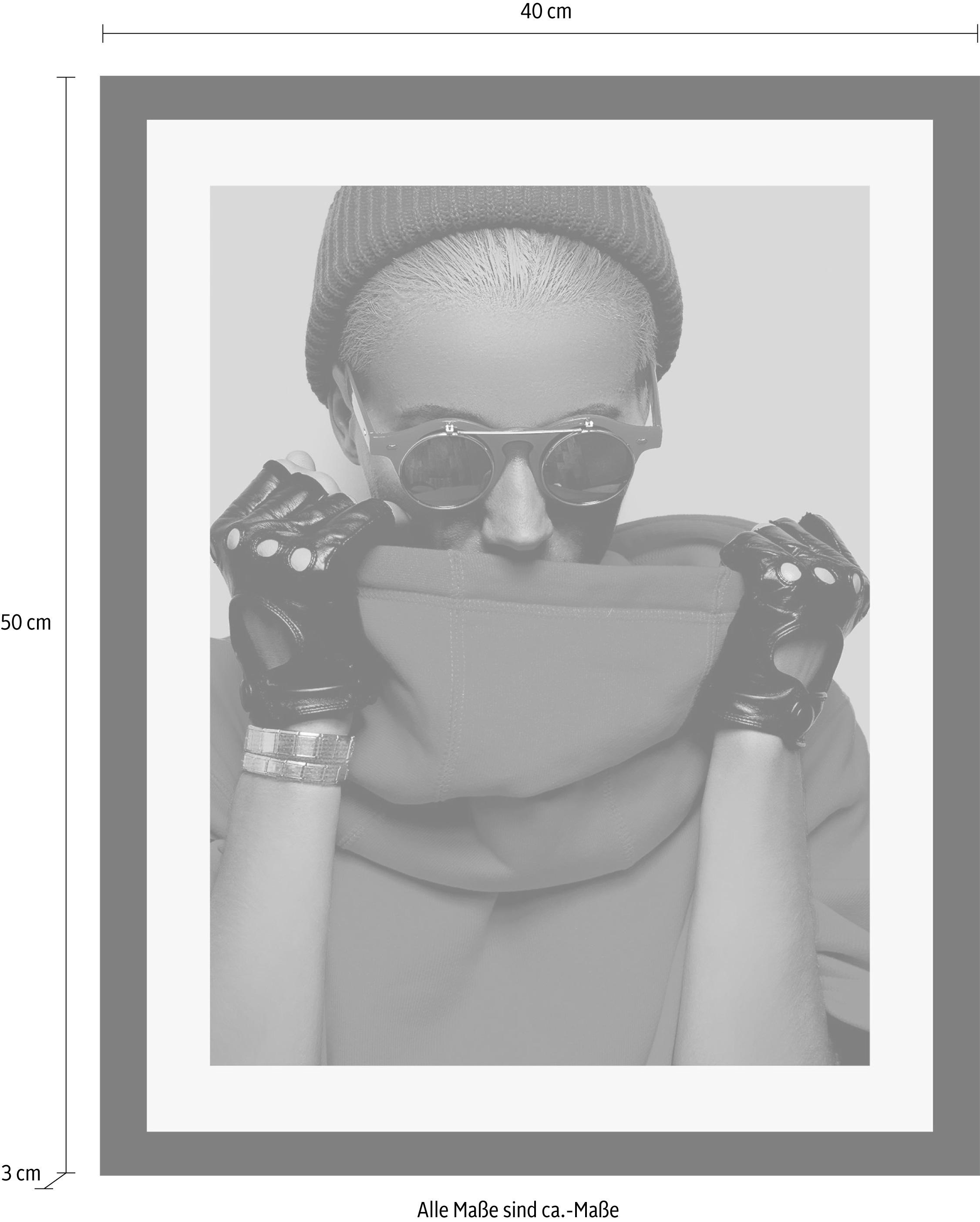 queence Bild »Frau«, Foto-Kunst-Frau-Bilder von Frauen, HD Premium Poster-Druck inkl. Holzrahmen