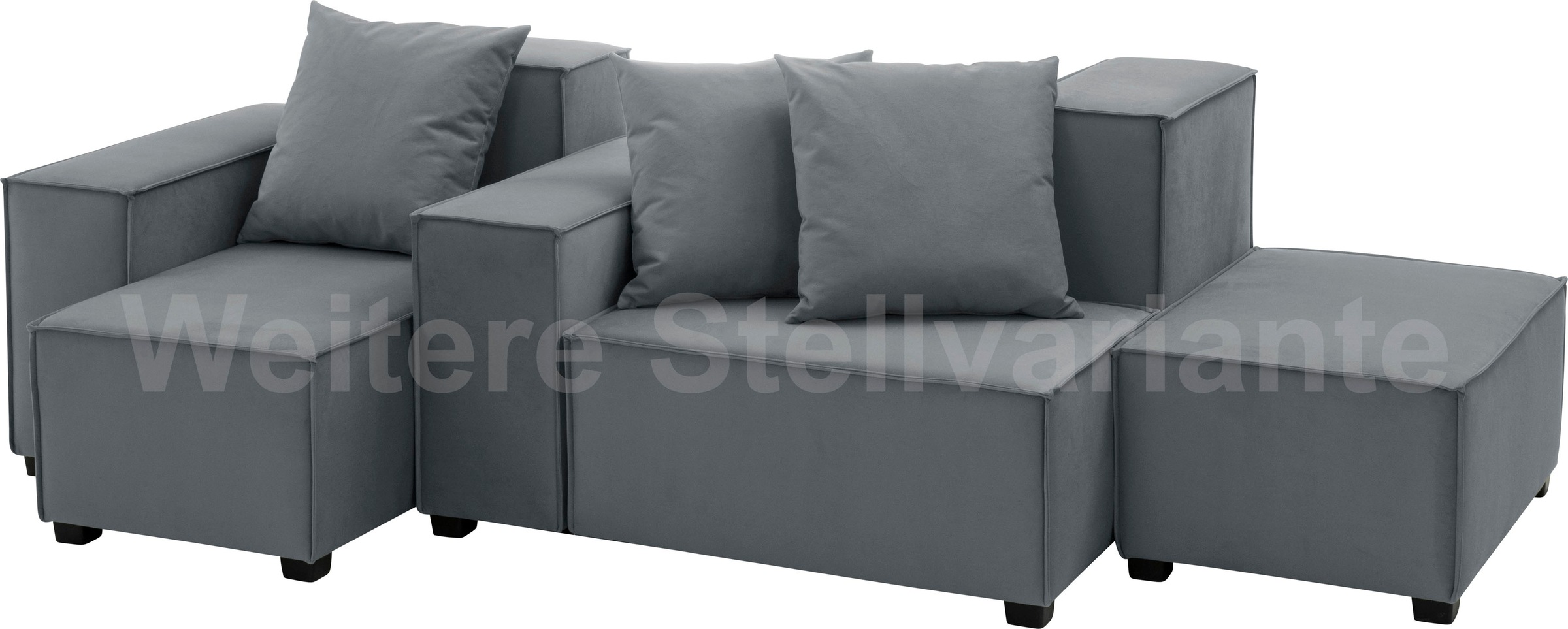 Max Winzer® Wohnlandschaft »MOVE«, (Set), Sofa-Set 02 aus 8 Sitz-Elementen, inklusive 3 Zierkissen, kombinierbar