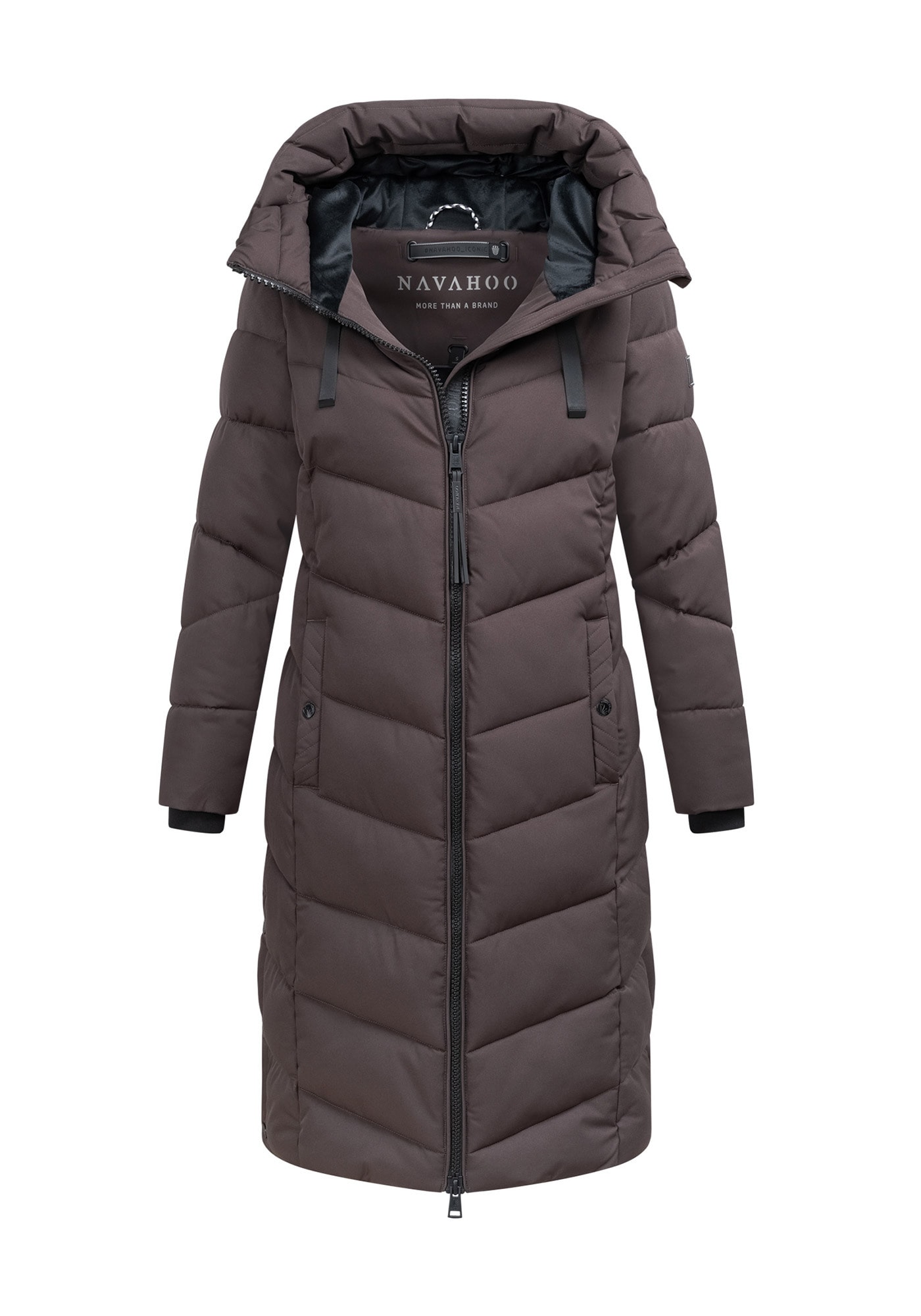Navahoo Winterjacke »Navahoo Schmatzibaer lange Damen Winter Steppjacke N009«