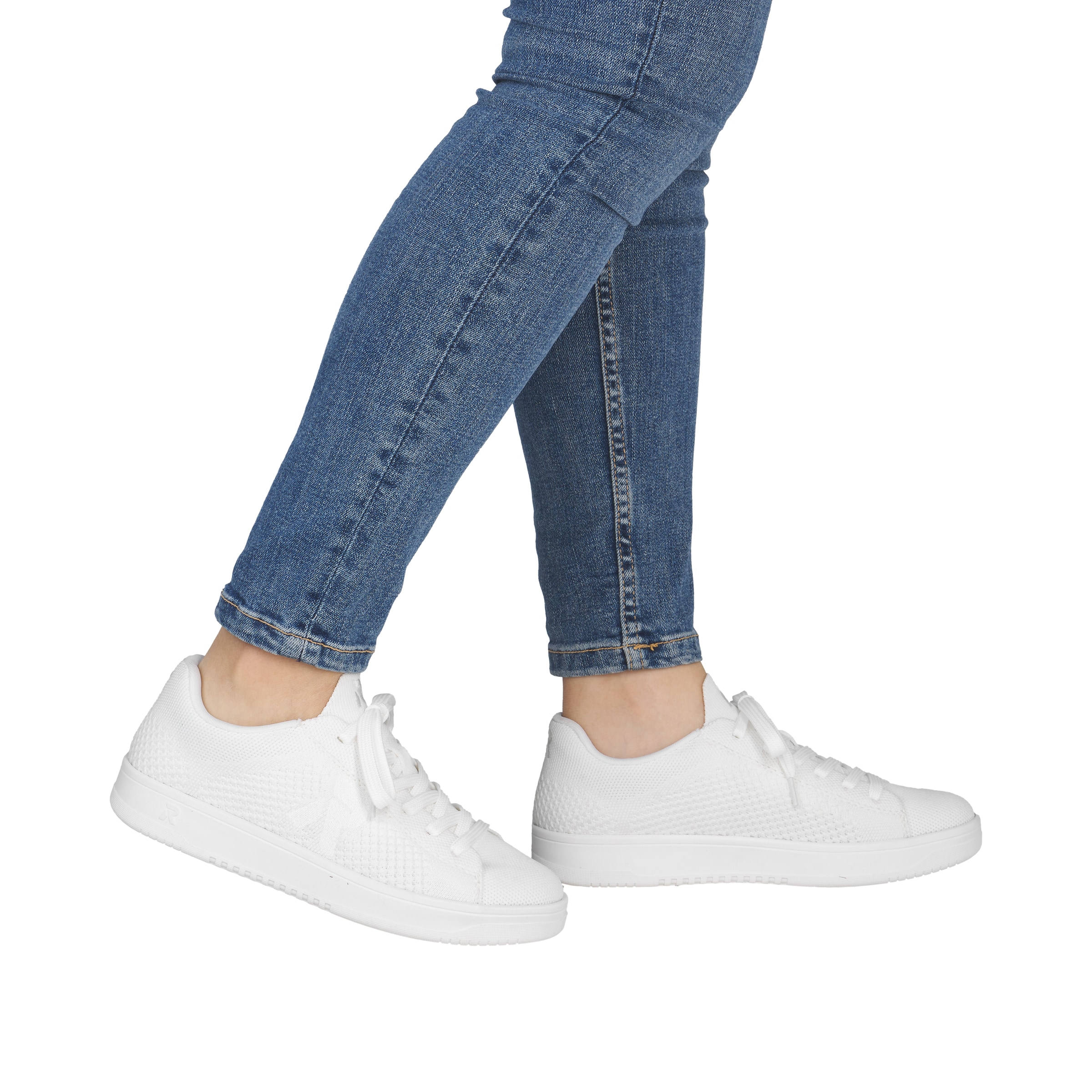 RIEKER Sport Plateausneaker  Slip-on Sneaker, Halbschuh, Freizeitsneaker mit aufgesetzter Schnürung