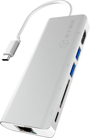 Laptop-Dockingstation »ICY BOX Dockingstation USB-C zu USB 3.0, HDMI, SD und RJ45«