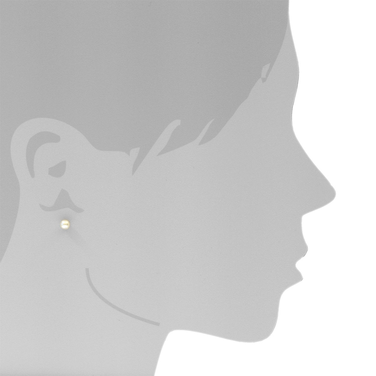 OSTSEE-SCHMUCK Paar Ohrstecker »- Klassisch 5 mm - Gold 333/000 - Wachsperle«