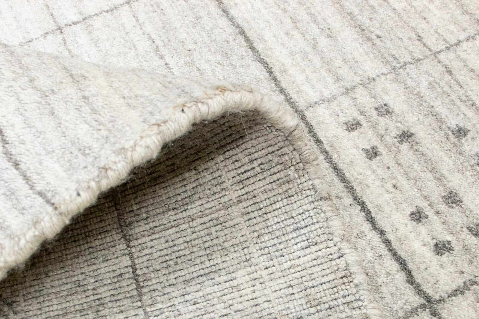 morgenland Wollteppich »Vintage Teppich handgeknüpft silber«, rechteckig, Vintage Design