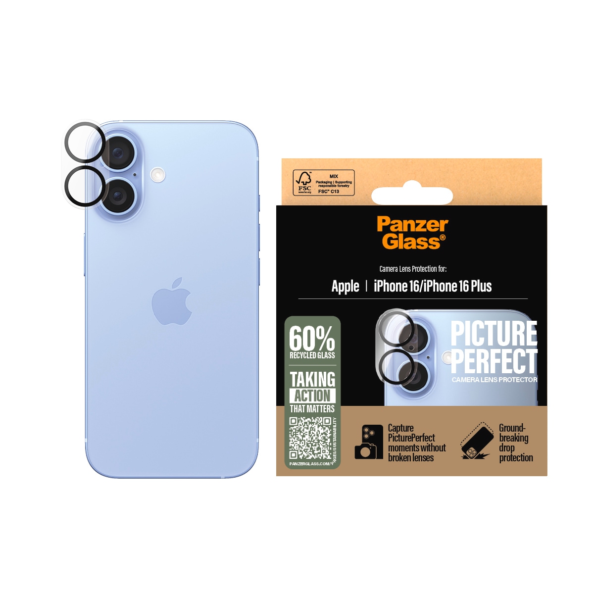 Kameraschutzglas »PicturePerfect Camera Lens Protection«, für Apple iPhone 16-Apple...