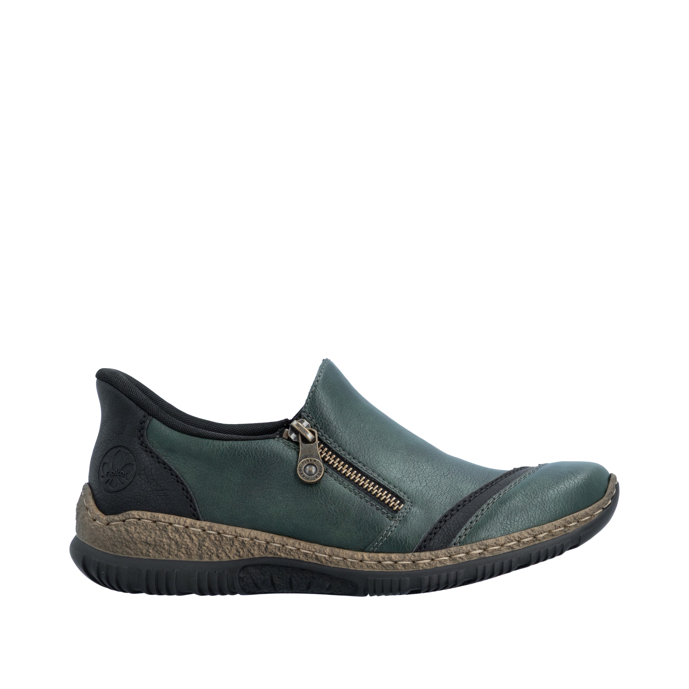 Rieker Slipper »Ready2GO«  Casual-Halbschuh mit Reißverschluss und Stretcheinsatz