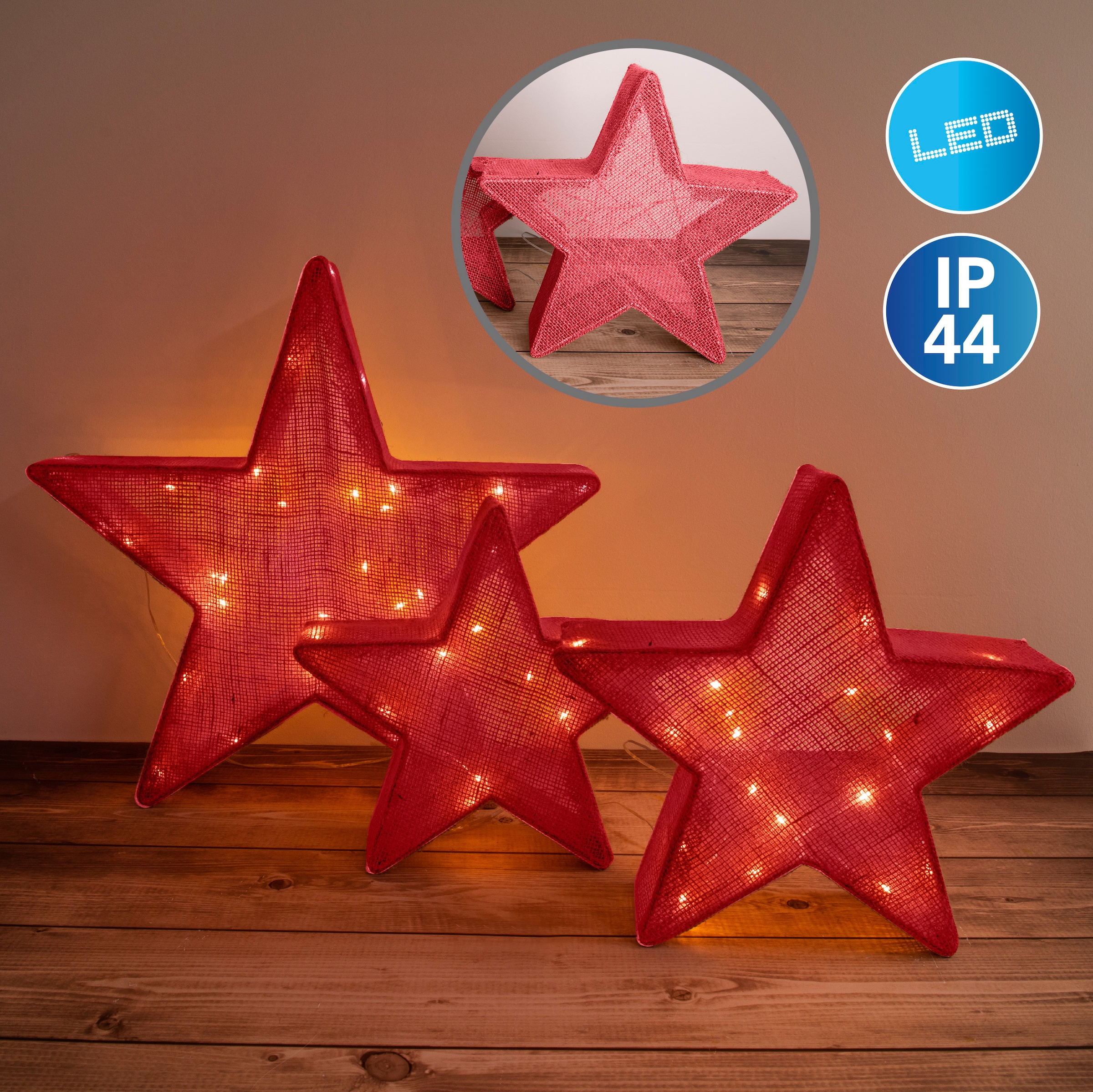 näve LED Stern »Christmas Stars«, bei flammig-flammig, Set>>Christmas OTTO 3er LED online Stars 1