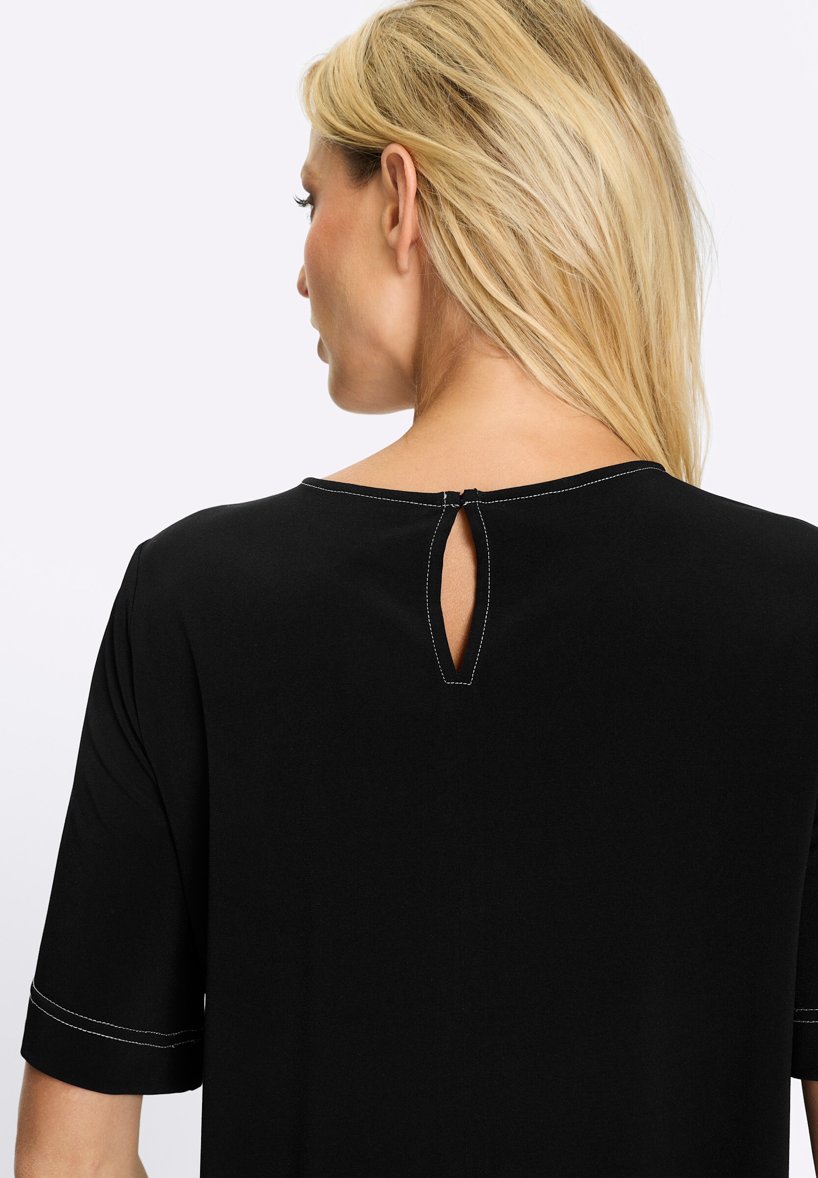 heine T-Shirt »Shirt T-Shirt mit Ziernähten, kontrastfarben«