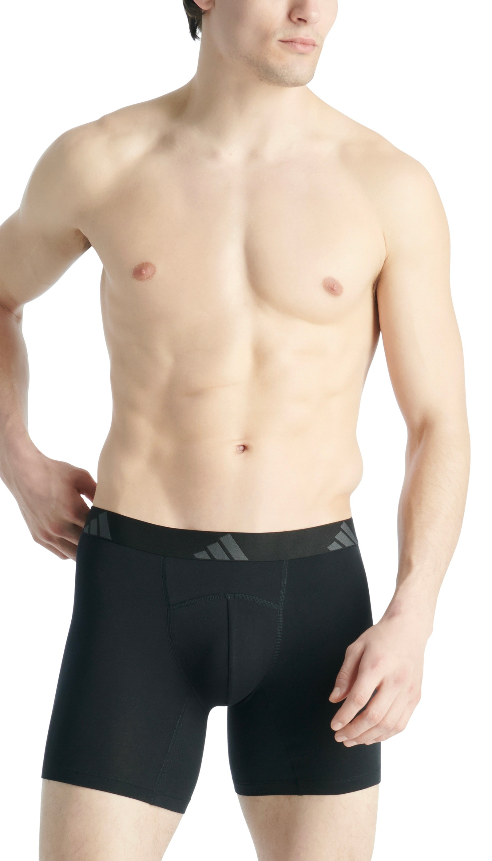 adidas Sportswear Boxershorts »"Active Flex Cotton Ergonomic"«, (2er Pack), Belüftete Mesh-Rückenpartie und -Schritt