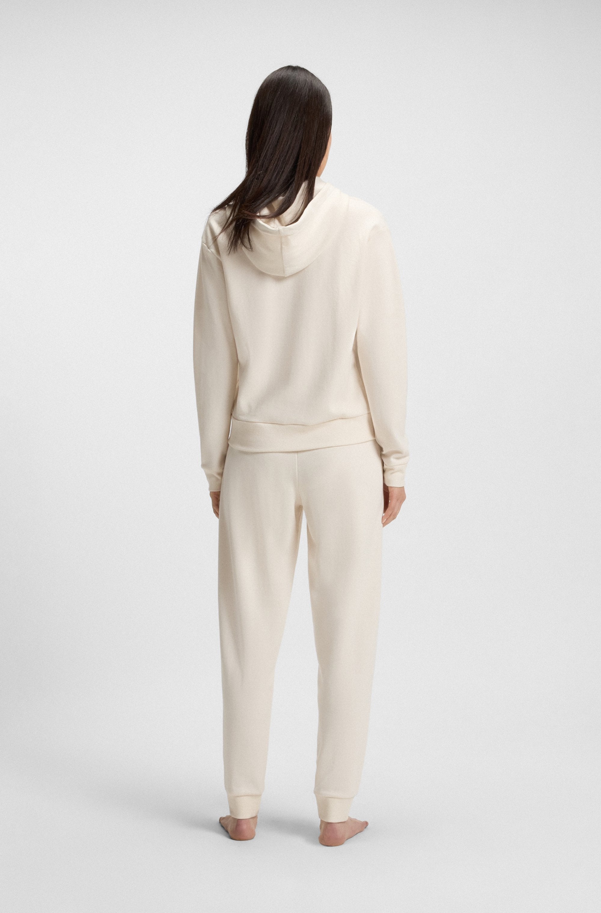BOSS Relaxhose »CP Stripe_Pants Cuff«, mit kontrastfarbener Kordel