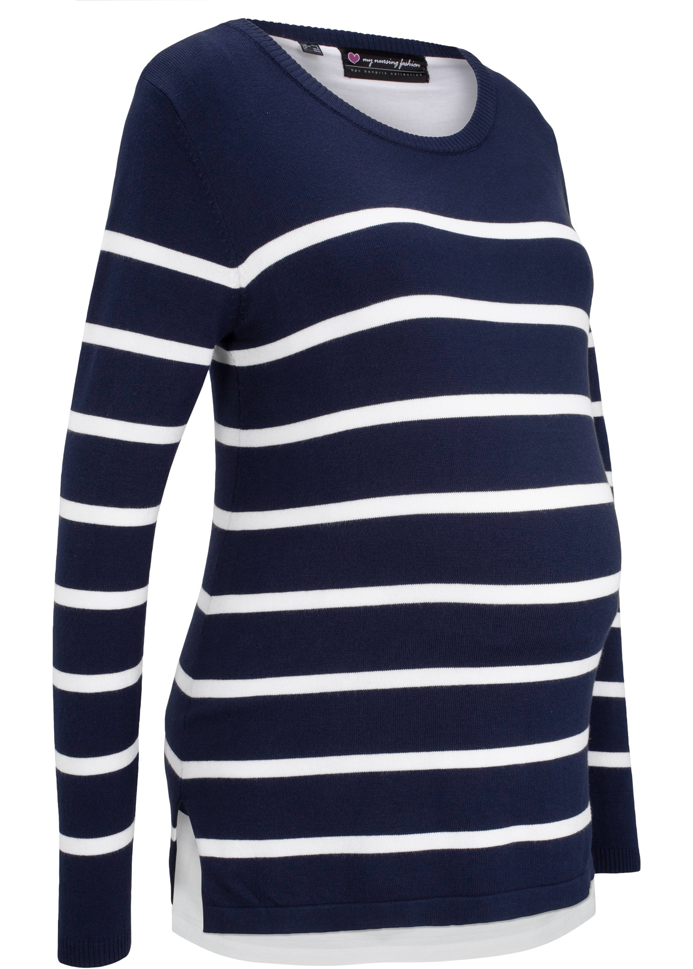 bonprix Stillpullover 2-in-1 leichter Umstands- und Stillpullover