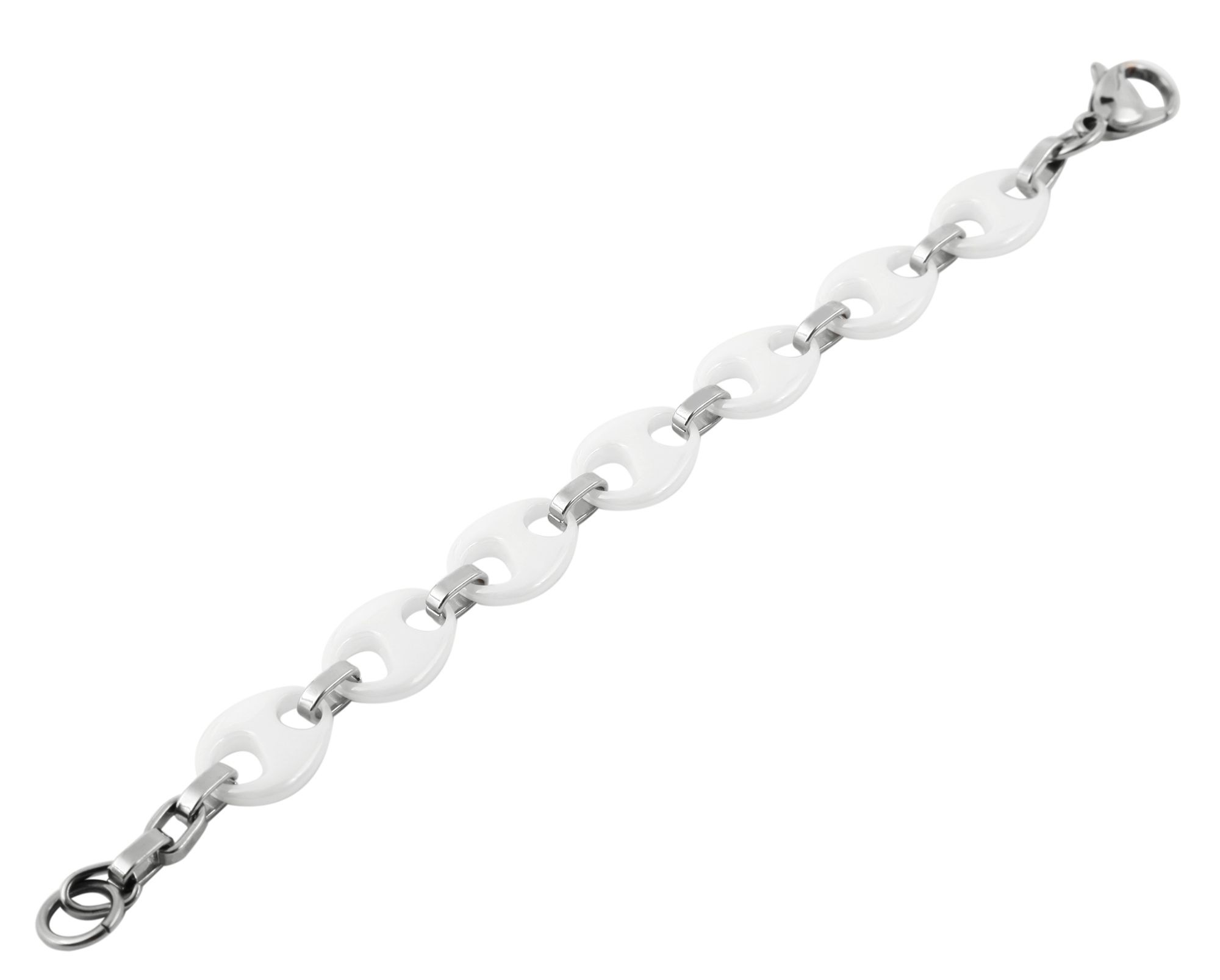 Adelia´s Gliederarmband »Damen Armband ¿ Gliederarmband aus Edelstahl 21 cm«