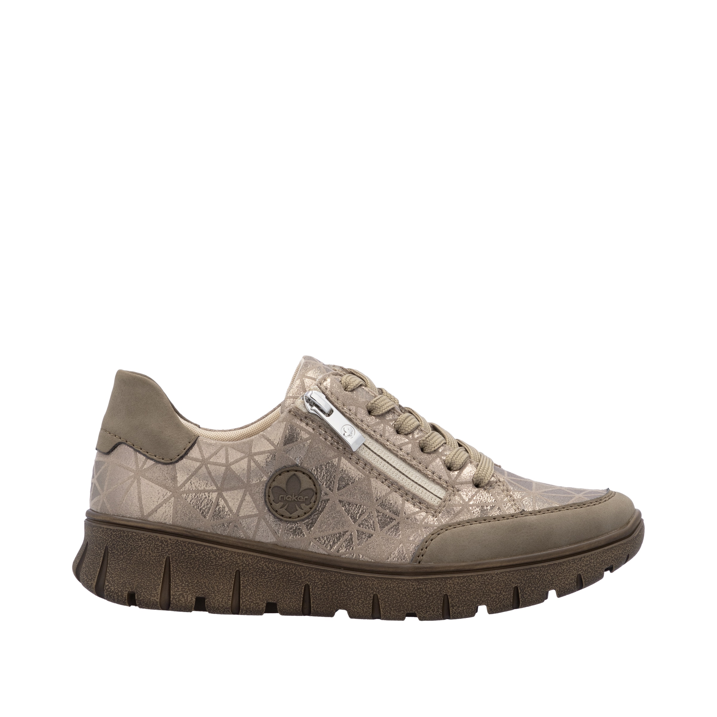 Rieker Plateausneaker, Schnürschuh, Halbschuh, Freizeitschuh in Bequemweite G (= weit)