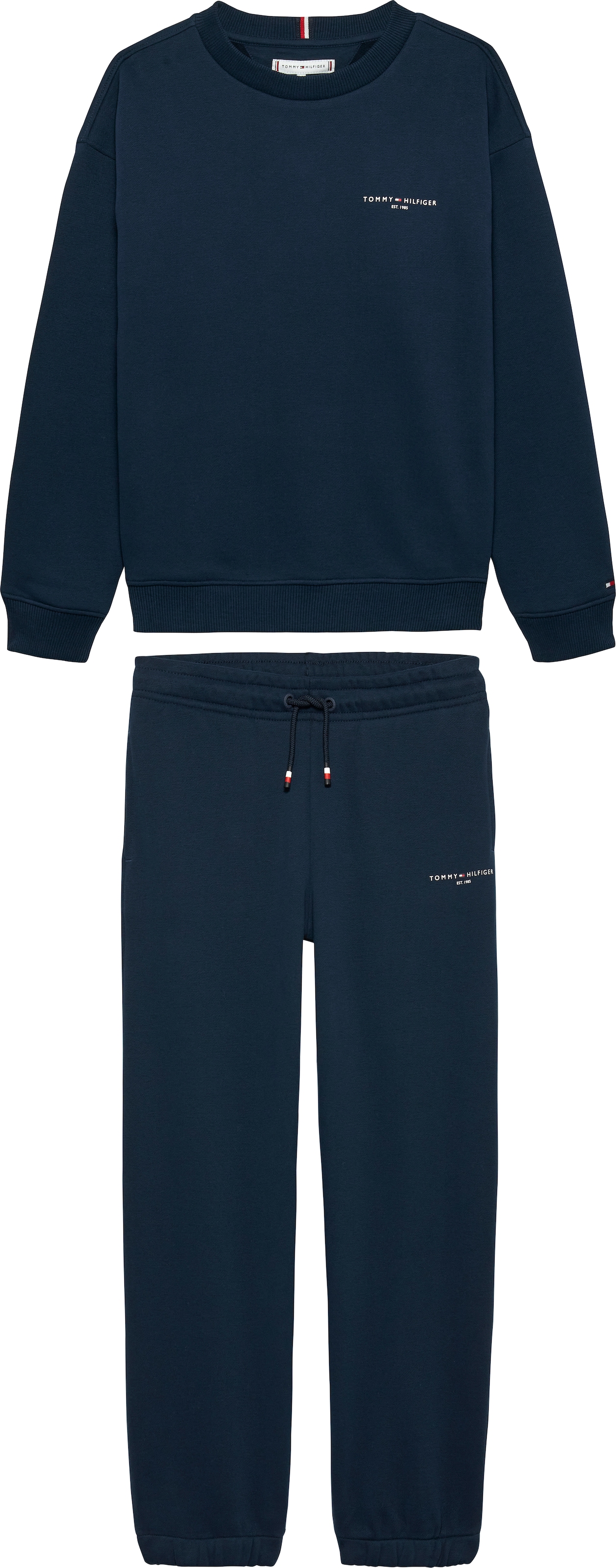 Tommy Hilfiger Langarmshirt & Hose »MINI CORP C-NECK SWEATSHIRT SET« 2 Stk. tlg. Kinder bis 16 Jahre