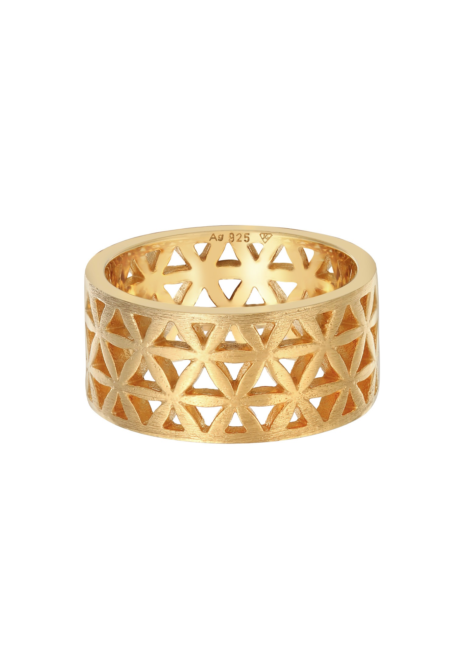 Elli Silberring »Ring Bandring Lebensblume Blume 925 Silber«