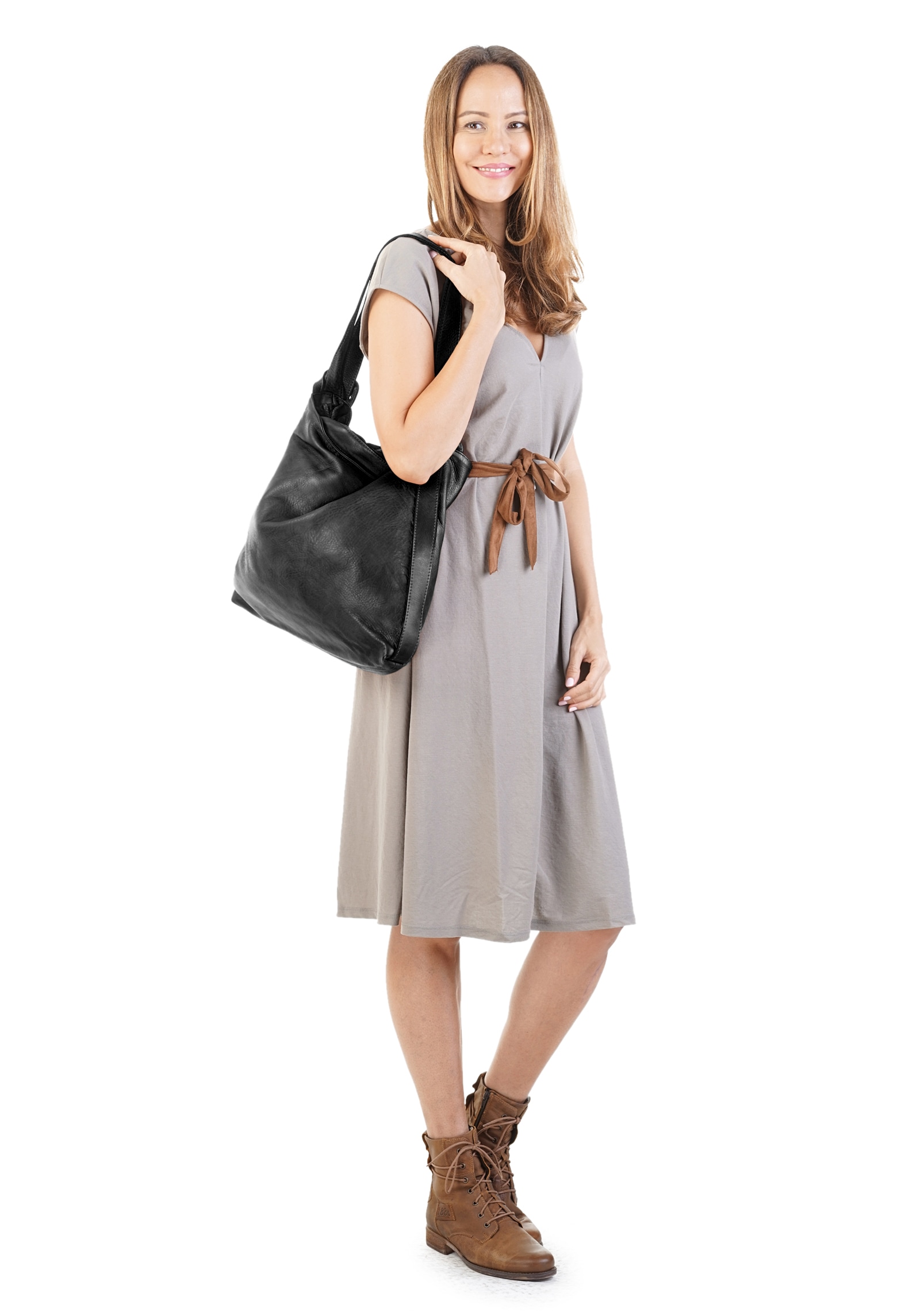 forty° Shopper, echt Leder, Made in Italy