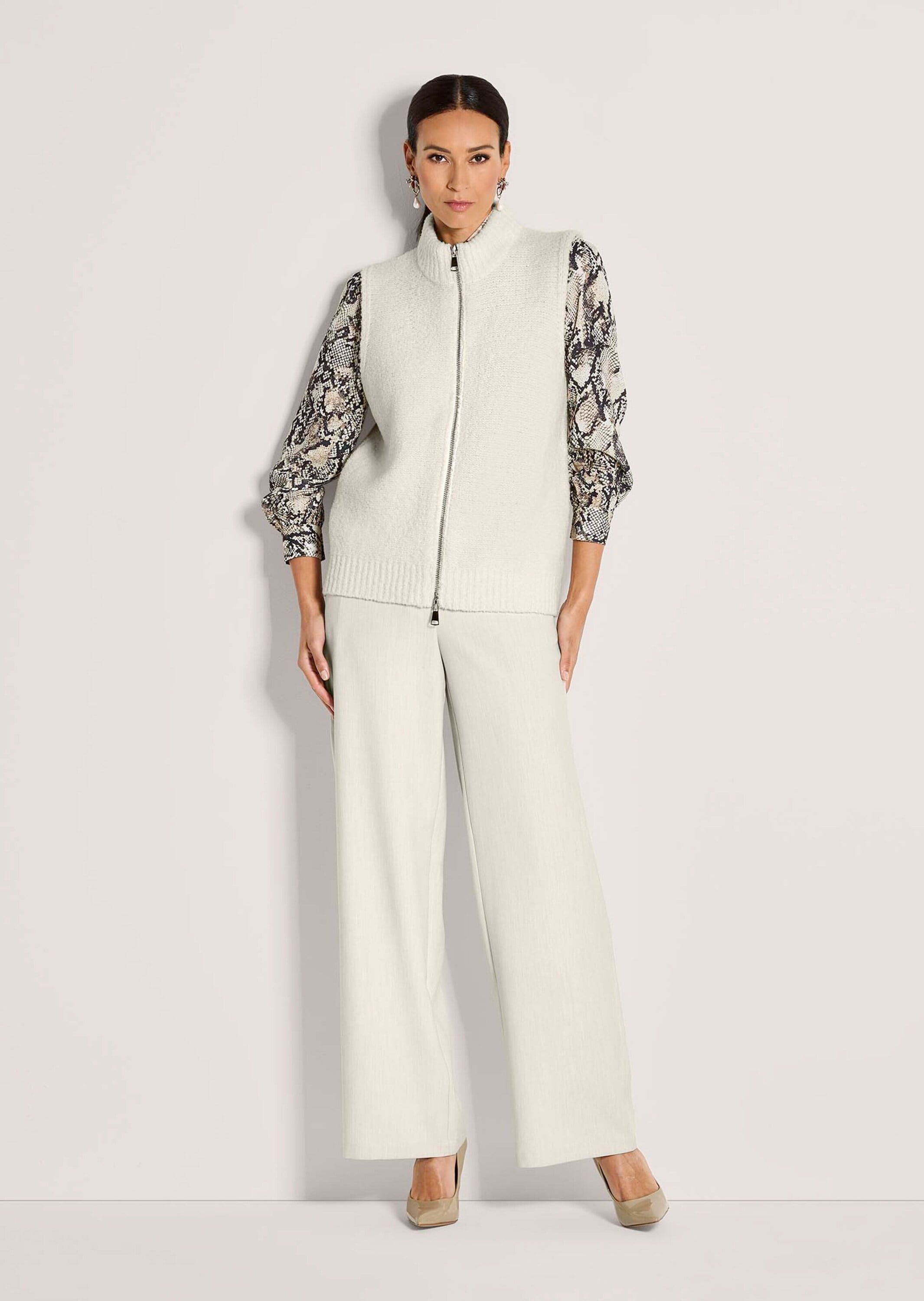 MADELEINE Strickjacke »Strickweste Modische Weste mit Grobstrick-Design« Markanter Grobstrick