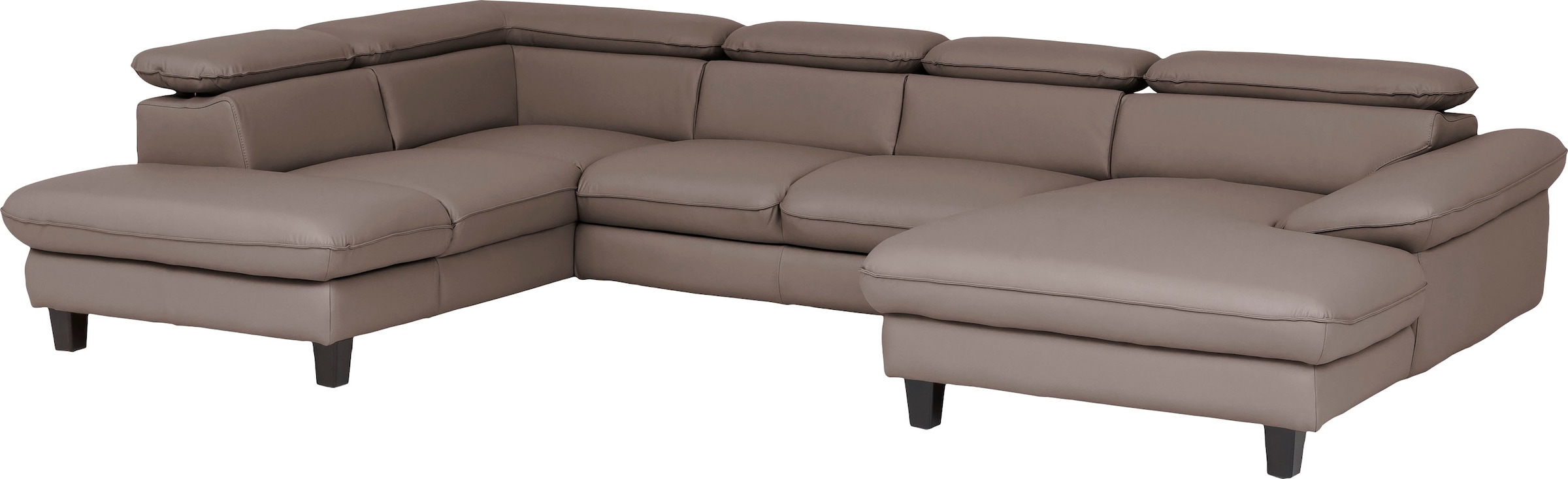 Home affaire Wohnlandschaft »Pilot U-Form« mit Kopfteilverstellung, wahlweise mit Bettfunktion & Bettkasten