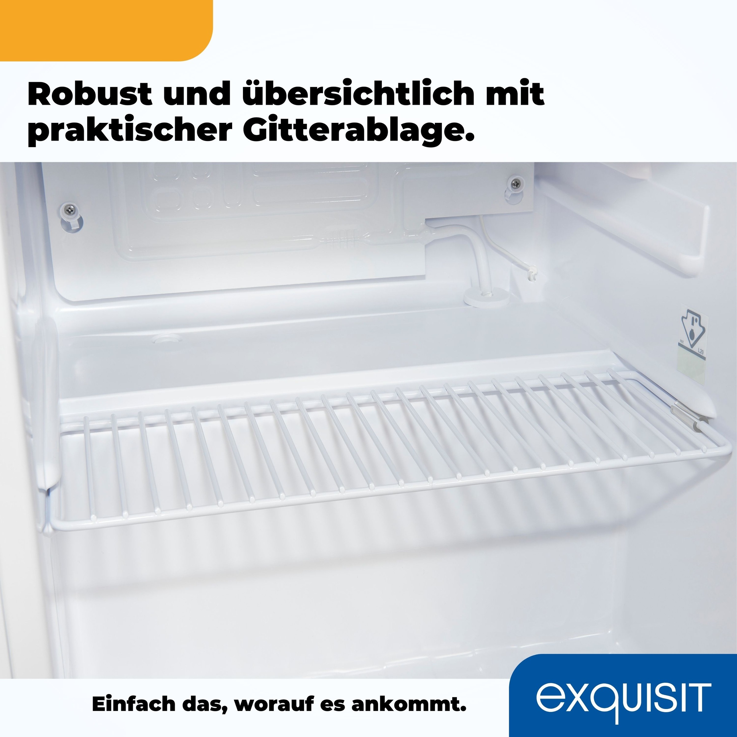 exquisit Kühlschrank »KB05-V-O040E weiss«