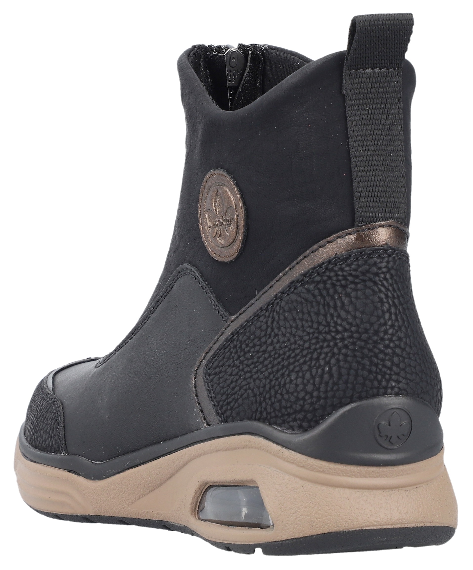 Rieker Schlupfboots, Stiefelette, High Top Sneaker, Keilabsatz, mit Anziehlasche