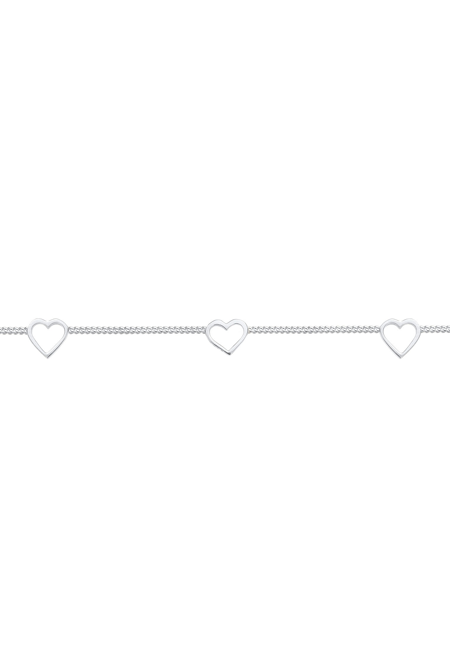 Elli Choker »Halskette Choker Herz Cut Out Liebe Romantik 925 Silber«