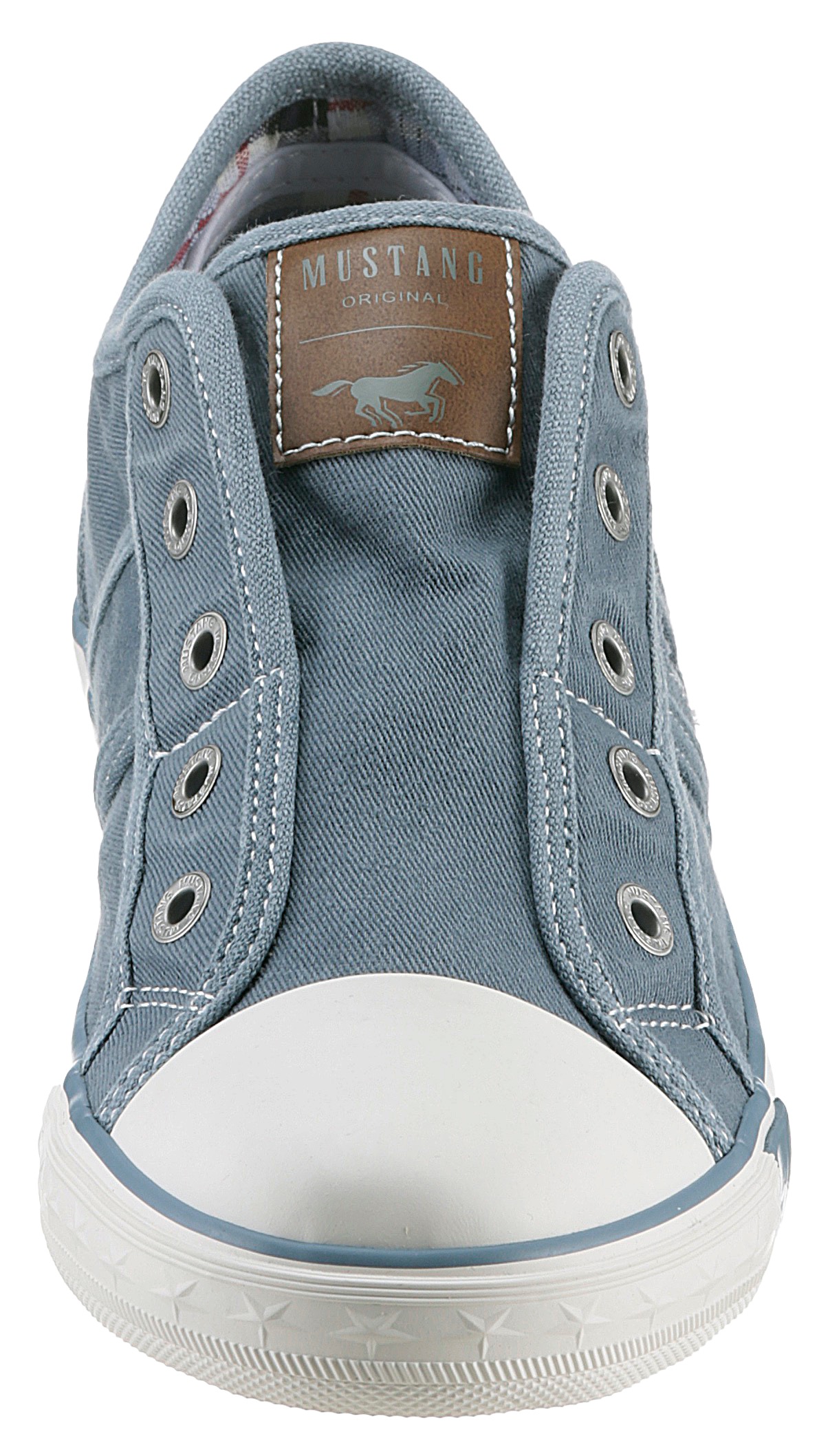 Mustang Shoes Slip-On Sneaker, Slipper, Sommerschuh, Freizeitschuh mit praktischem Gummizug