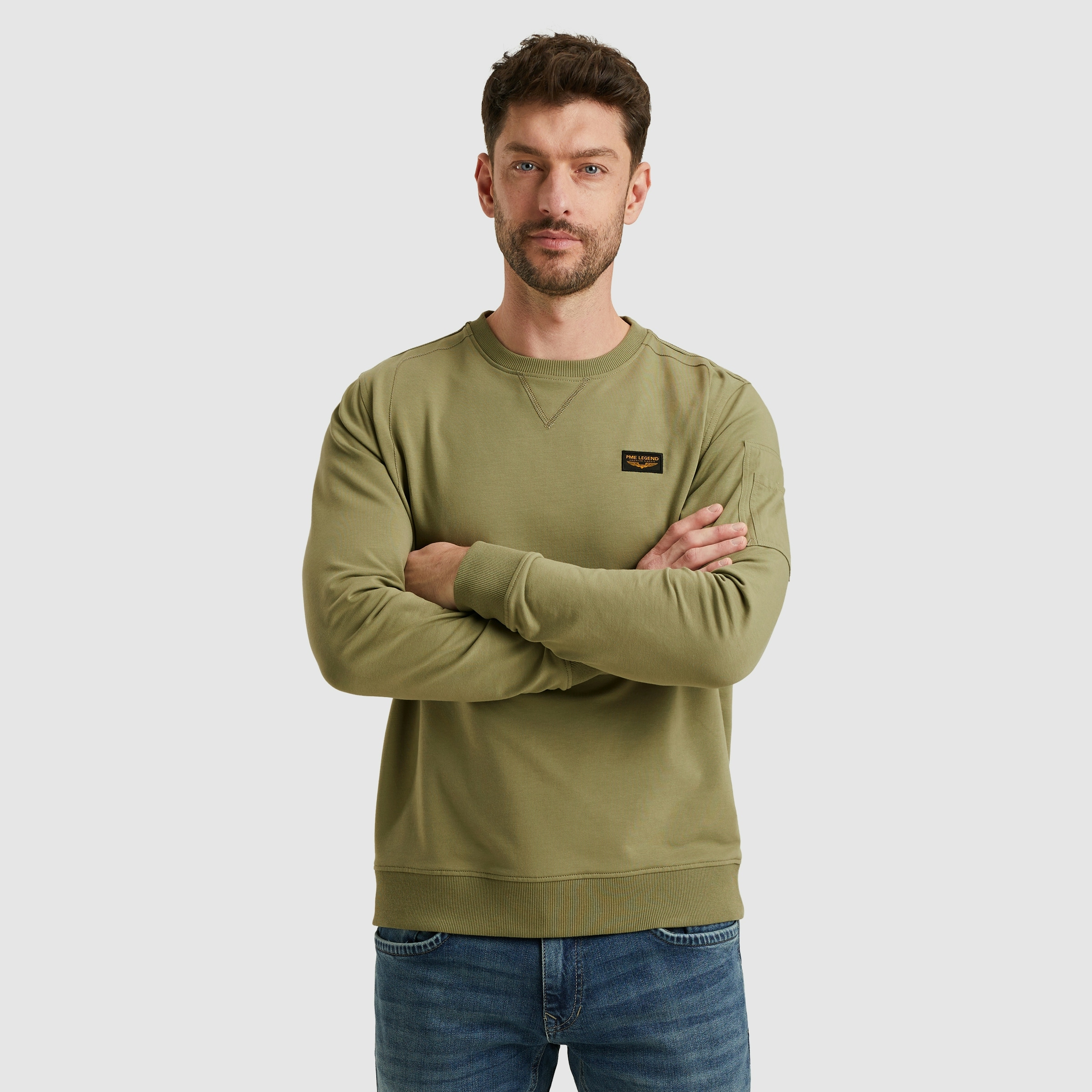 PME LEGEND Sweatshirt, mit Logo Stickerei