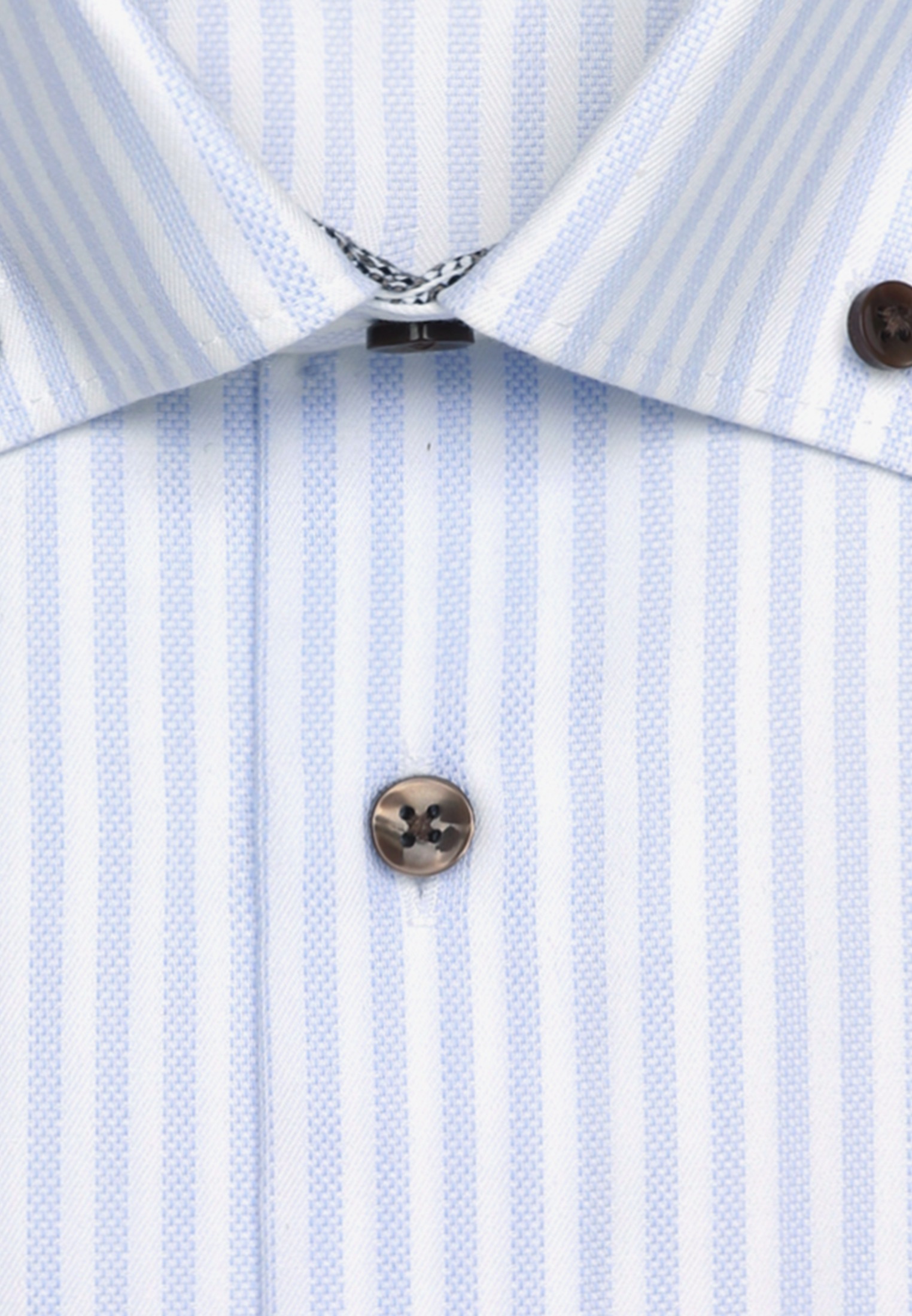 seidensticker Businesshemd »Schwarze Rose« Regular 1/1 Button-Down-Kragen Gestreift