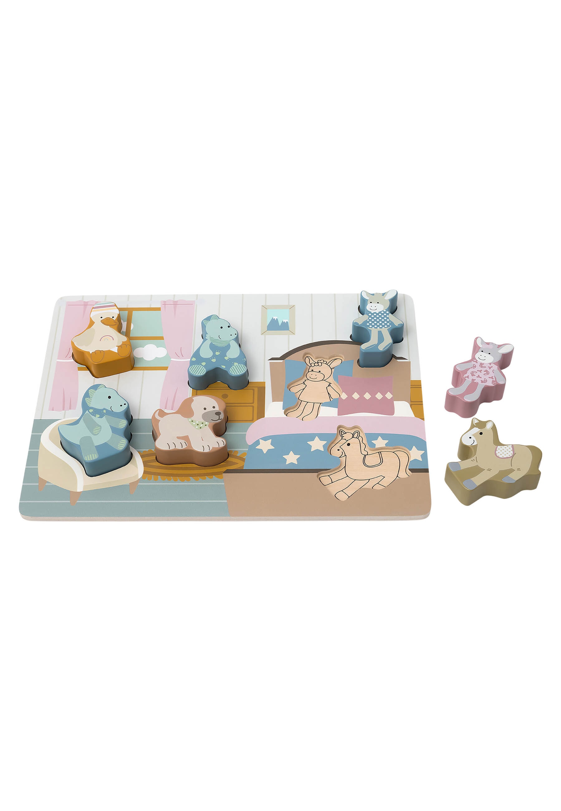Sterntaler® Steckpuzzle »Holzpuzzle STERNTALER Freunde«