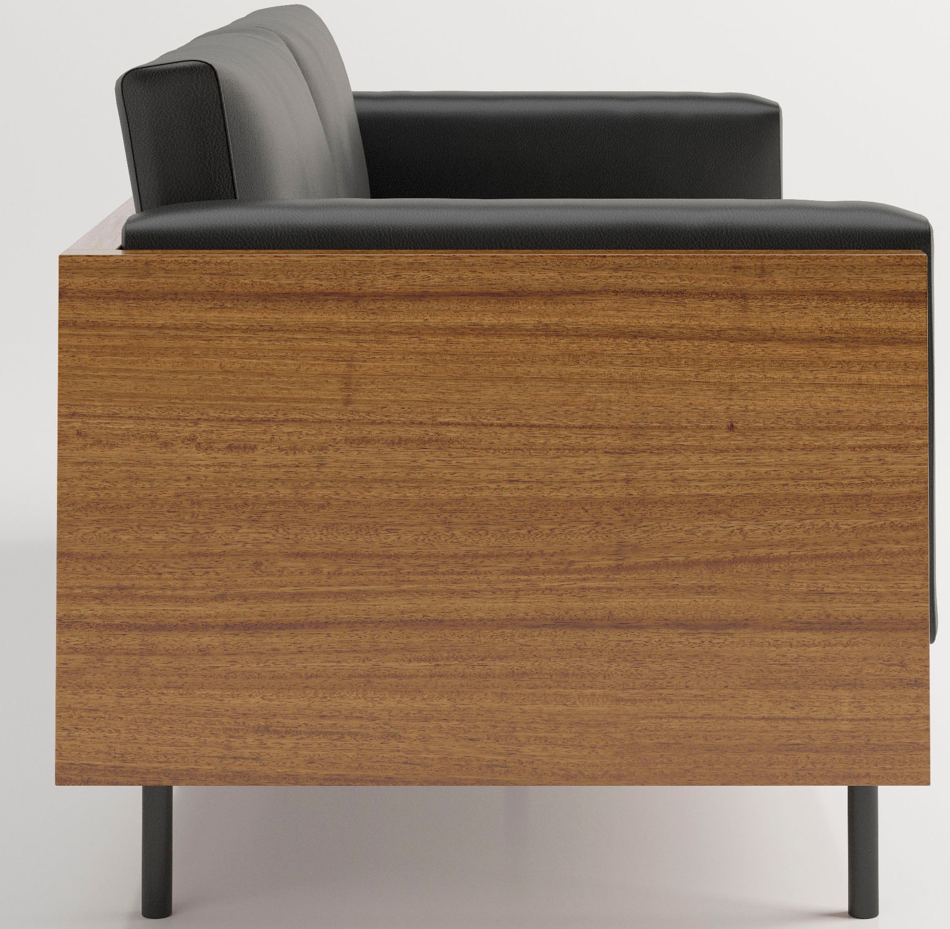 PLAYBOY 3-Sitzer »Shelby« Sitzschale aus Massivholz