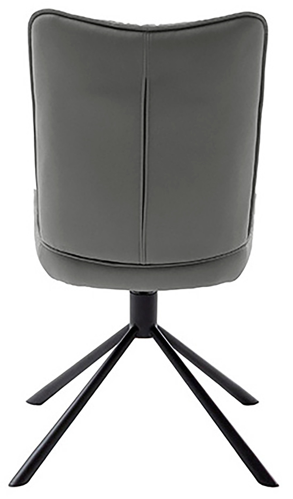 MCA furniture 4-Fußstuhl »MARIN Esszimmerstuhl (2er Set) - Stuhl«, (Set), 2 St., Microfaser, 360° drehbar, Metall schwarz, beweglichen Rücken, belastbar 120 kg