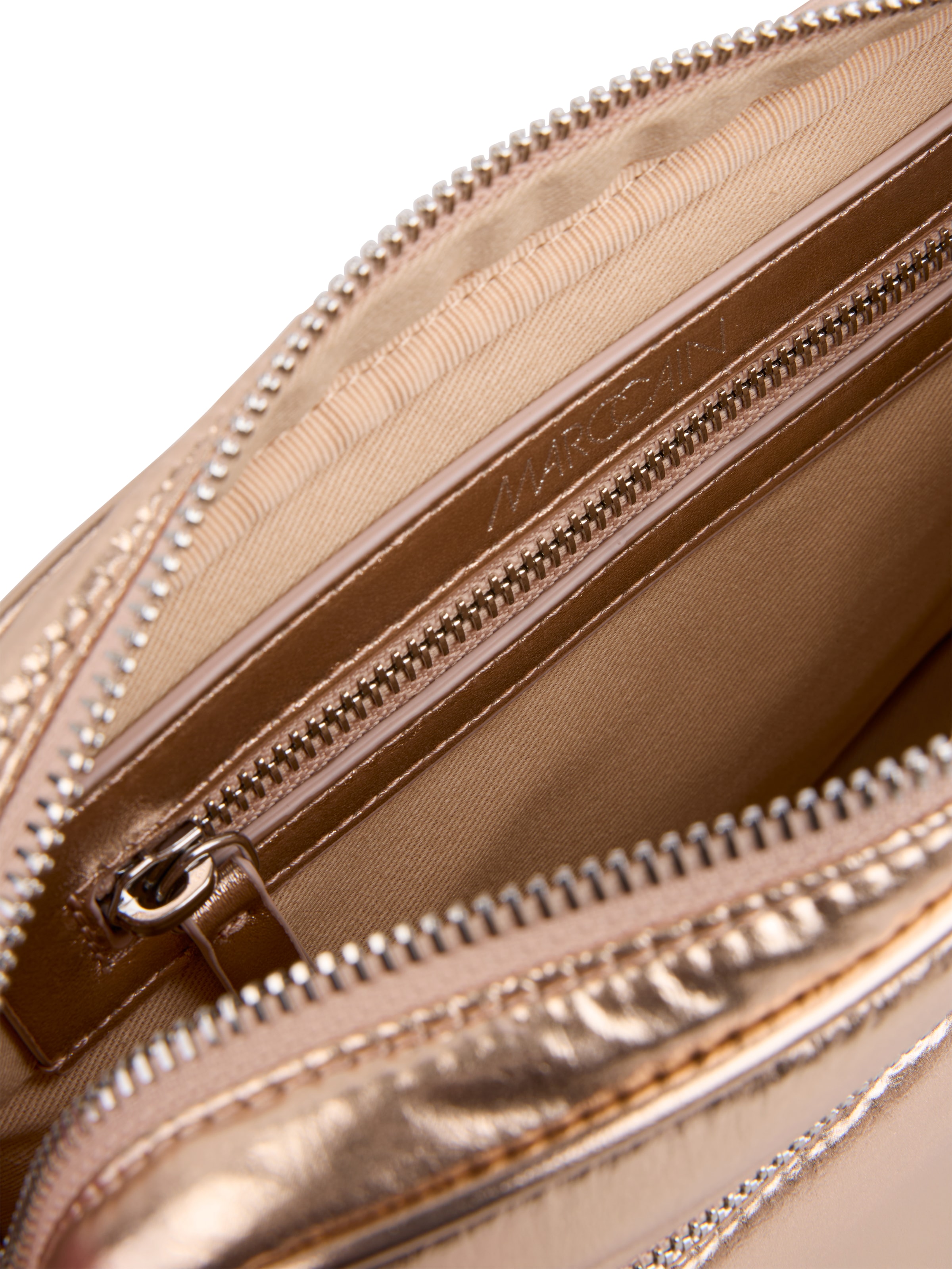 Marc Cain Schultertasche Damen Umhängetasch, Schultertasche mit Logoschriftzug