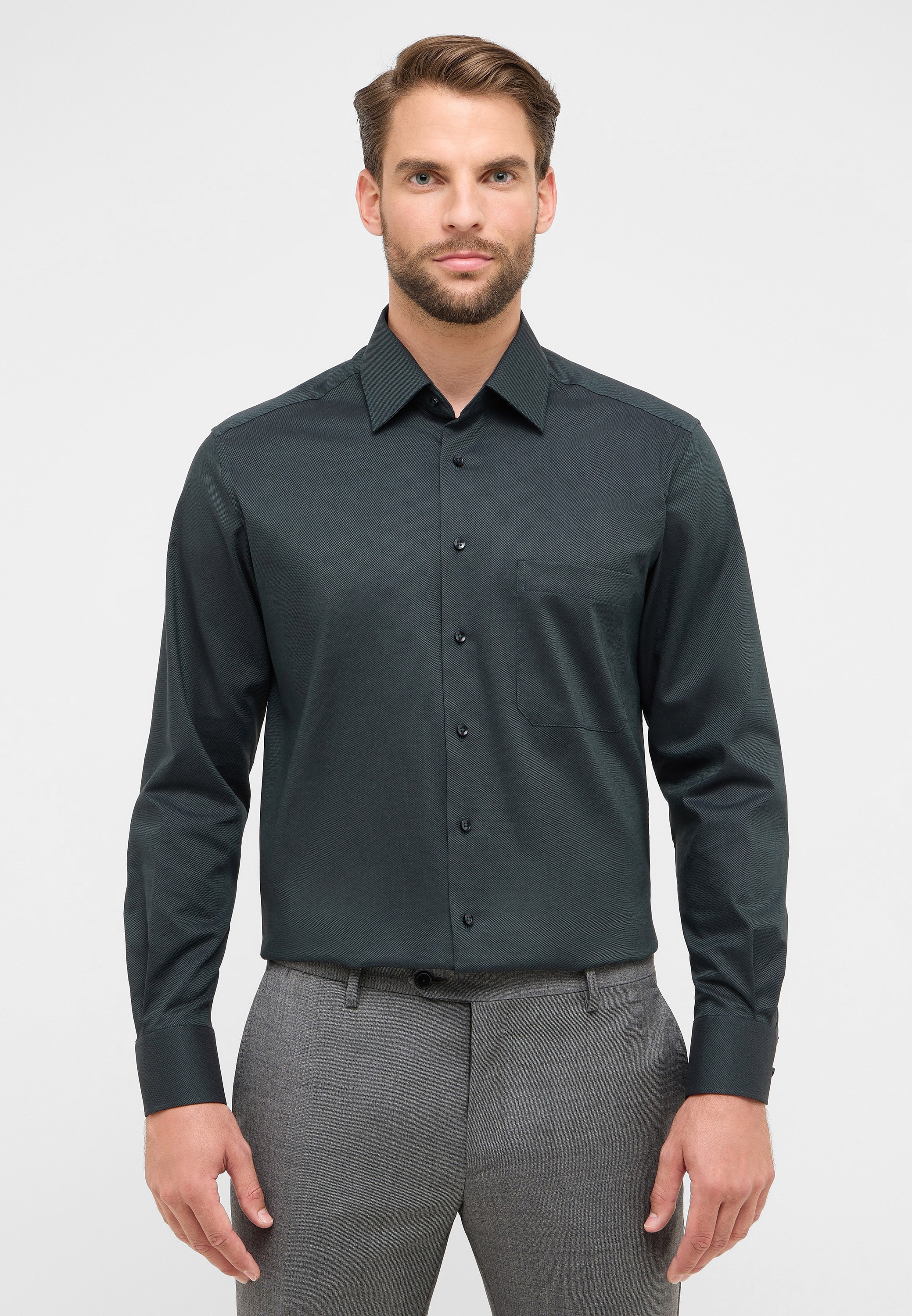 Eterna Langarmhemd »COMFORT FIT« NON IRON (bügelfrei)