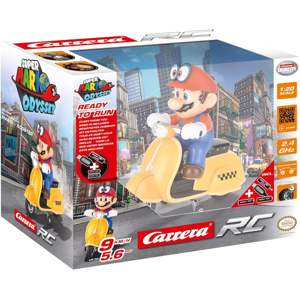 Carrera® RC-Auto »Carrera® RC - Super Mario Odyssey™ Scooter«, mit LED-Licht