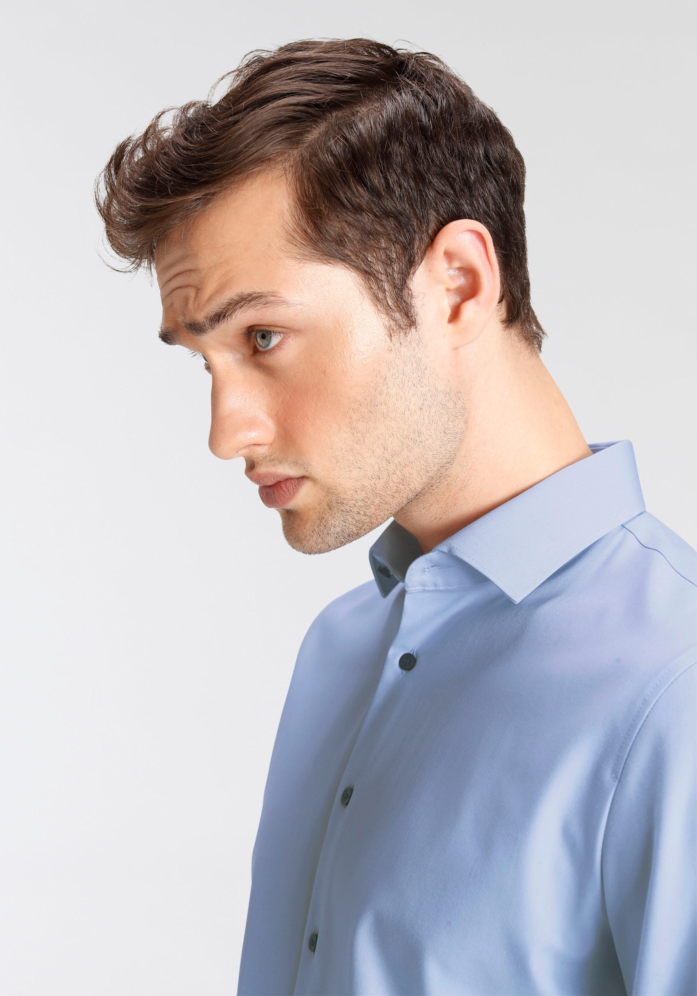 OLYMP Businesshemd »No. Six 24/Seven super slim«, Jersey-Hemd