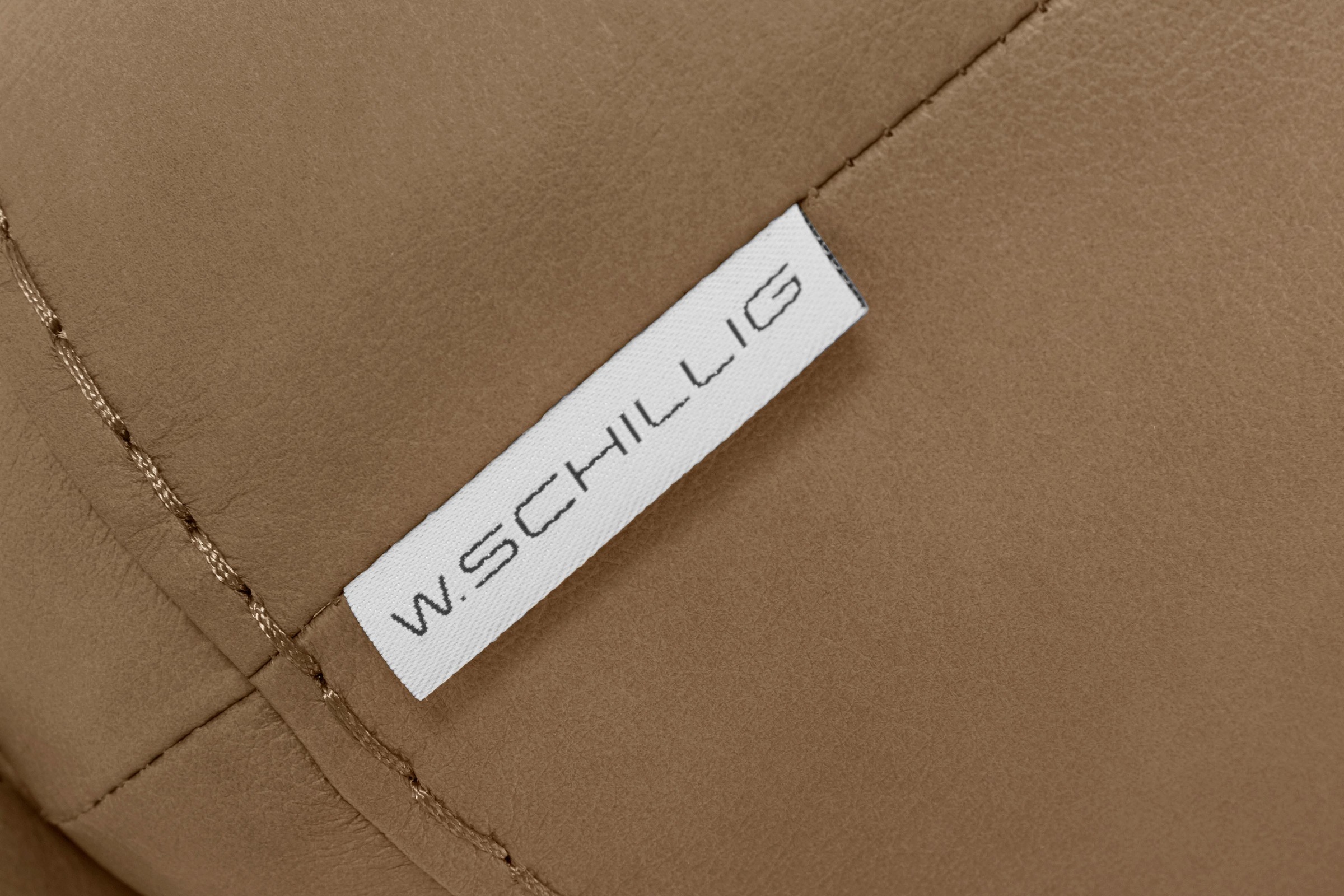 W.SCHILLIG Hocker »montanaa«, mit Metallfüßen in Bronze pulverbeschichtet, Breite 141 cm
