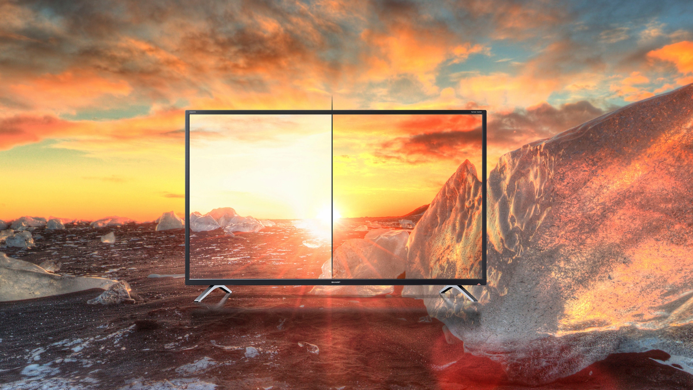 Sharp LED-Fernseher »4T-C70FL2EL2AB«, 4K Ultra HD, Android TV-Smart-TV, HDMI 2.1