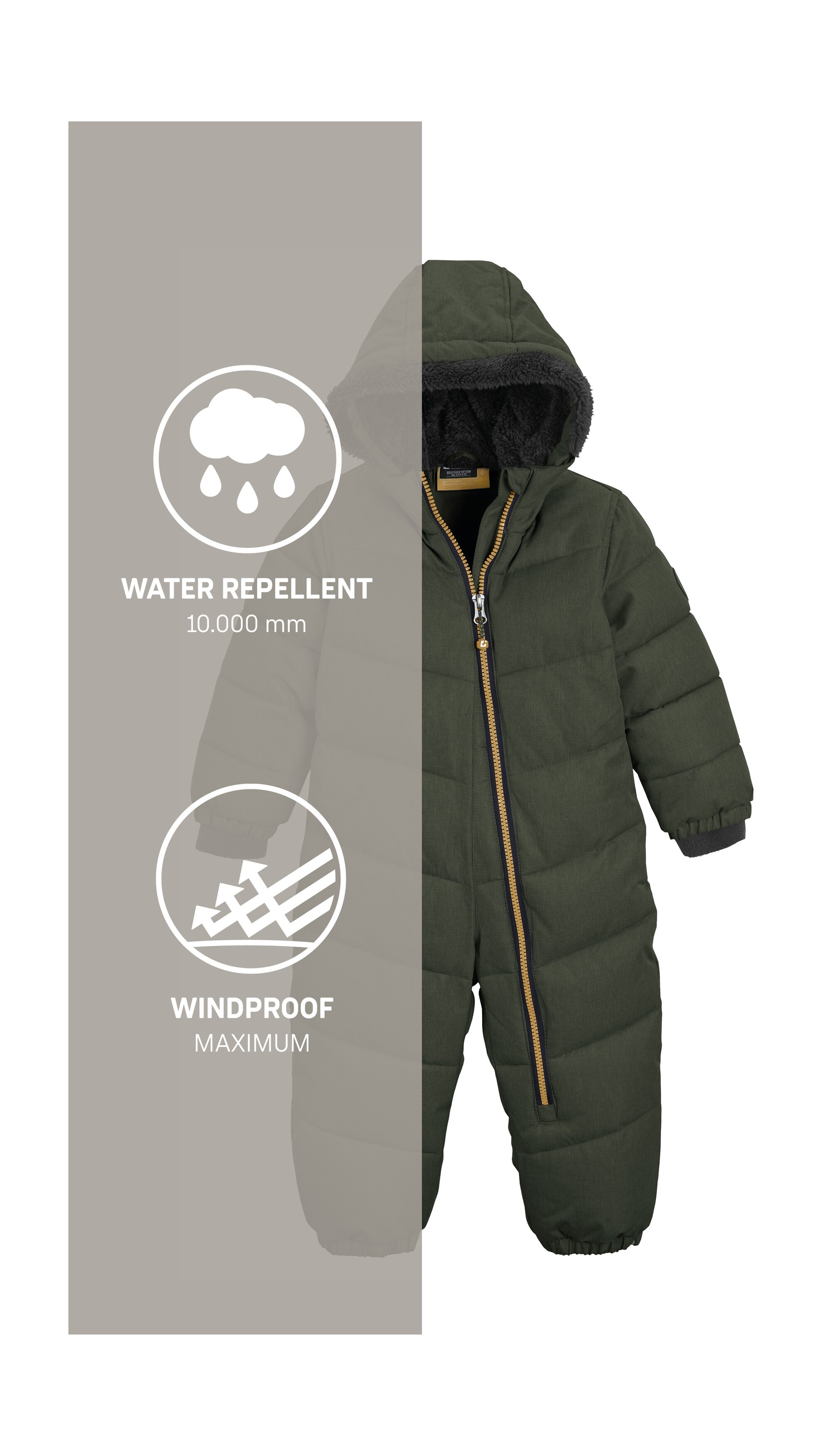Killtec Schneeoverall »Karter Mini«, Schneeanzug: wasserabweisend, winddicht, warm, leicht anzuziehen