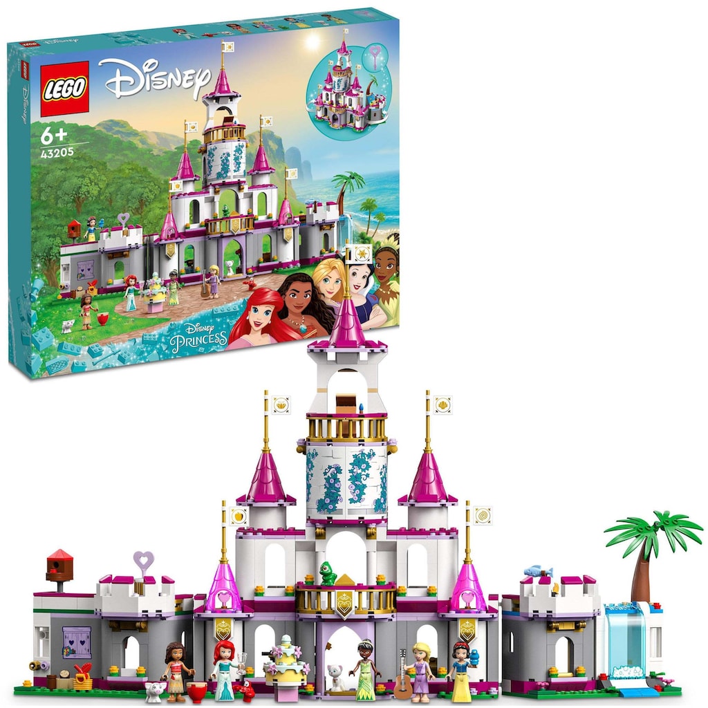 LEGO® Konstruktionsspielsteine »Ultimatives Abenteuerschloss (43205), LEGO® Disney Princess«, (698 St.)