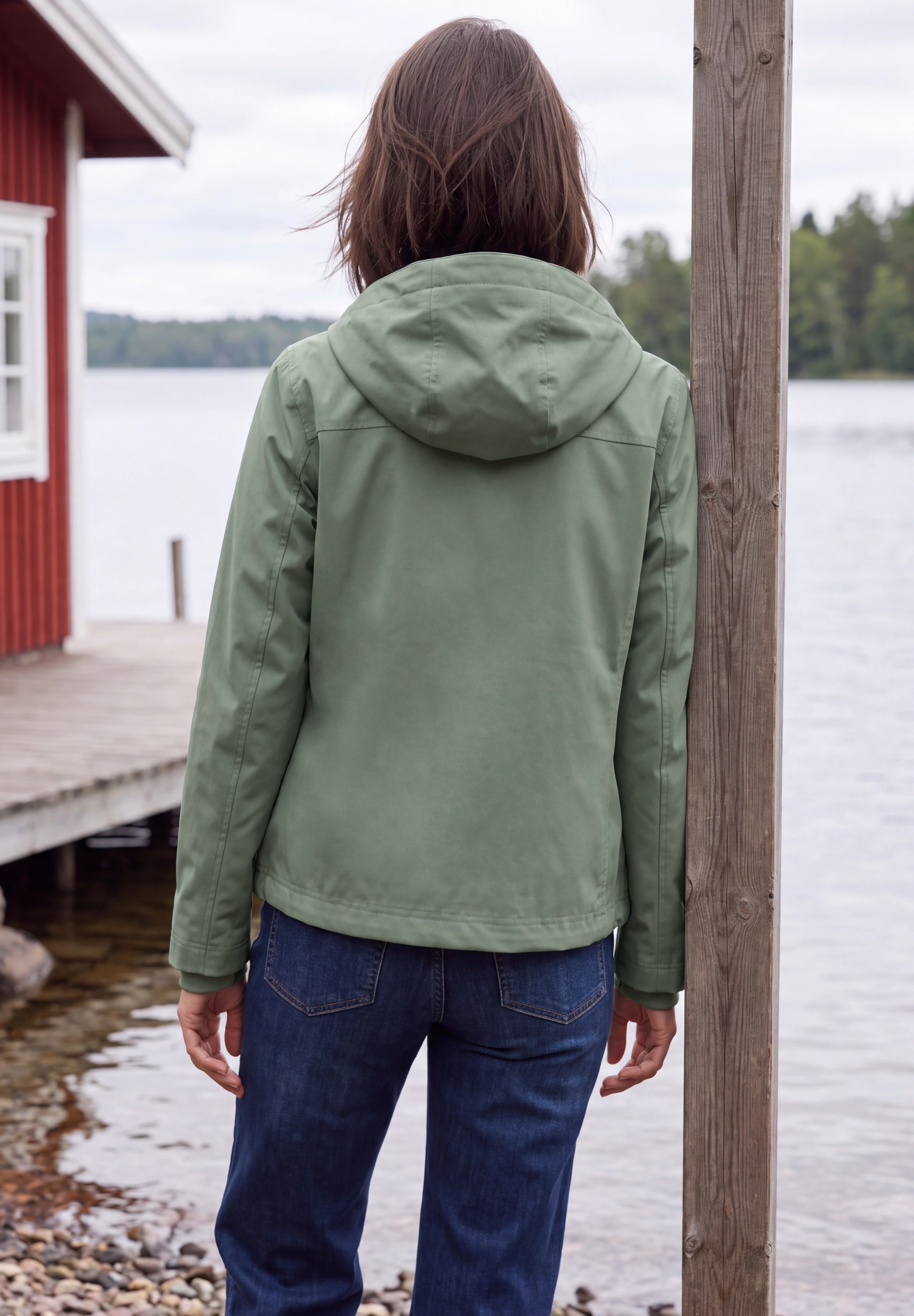 Cecil Blouson mit Kapuze 2-in-1 Jacke mit Steppwesten-Inlay / Kapuze