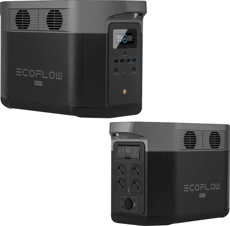Ecoflow Solaranlage »Delta Max 1600 + 200W Offgridtec® Hardcover Solartasche«, (Spar-Set), Plug and play